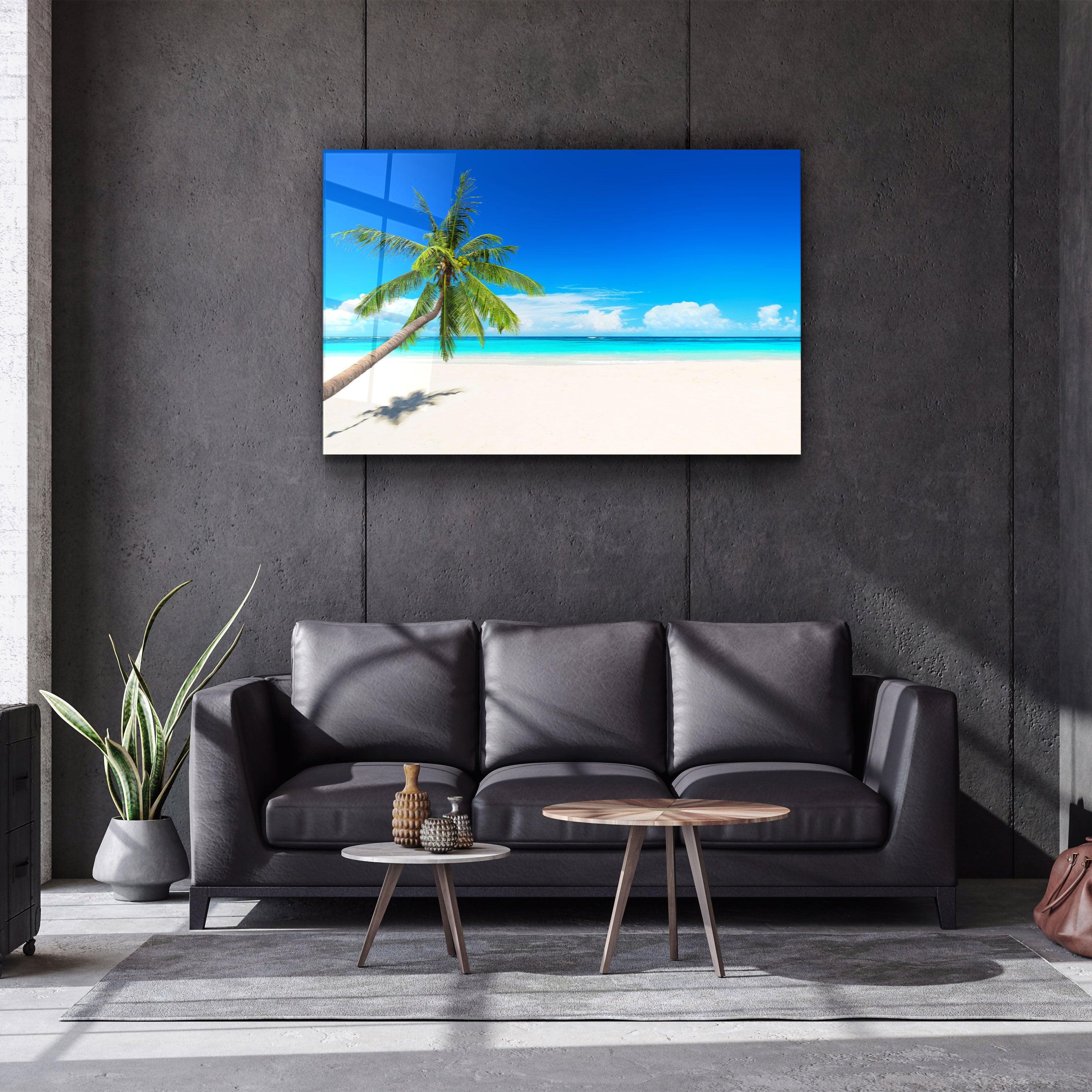 ・"Palm Tree"・Glass Wall Art
