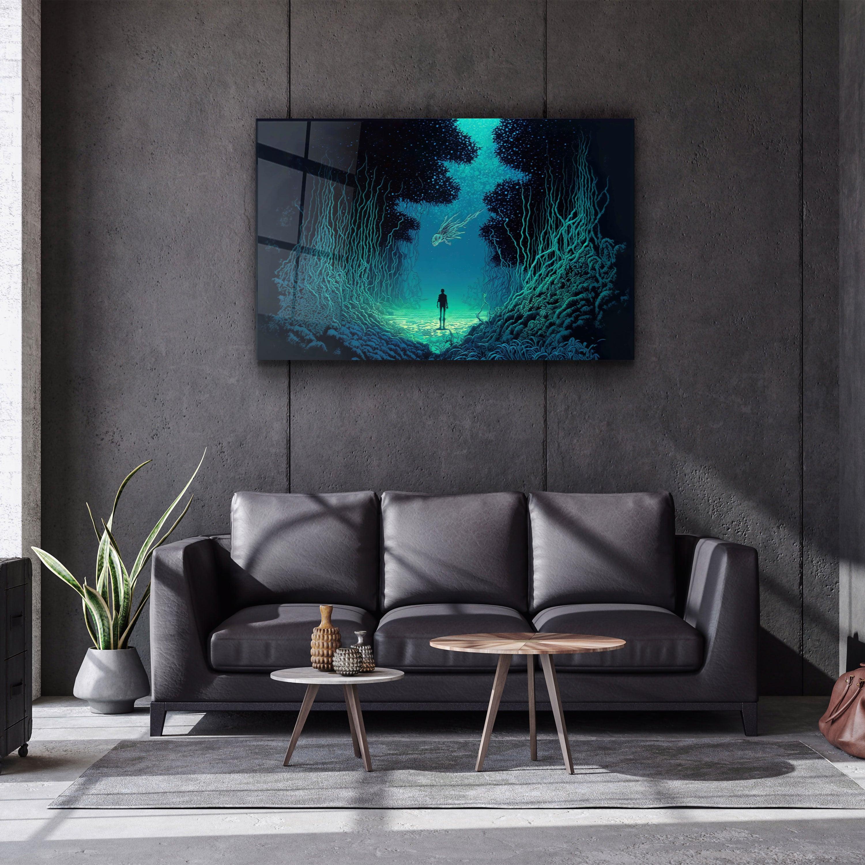 ・"Lost at Sea"・Secret World Collection Glass Wall Art