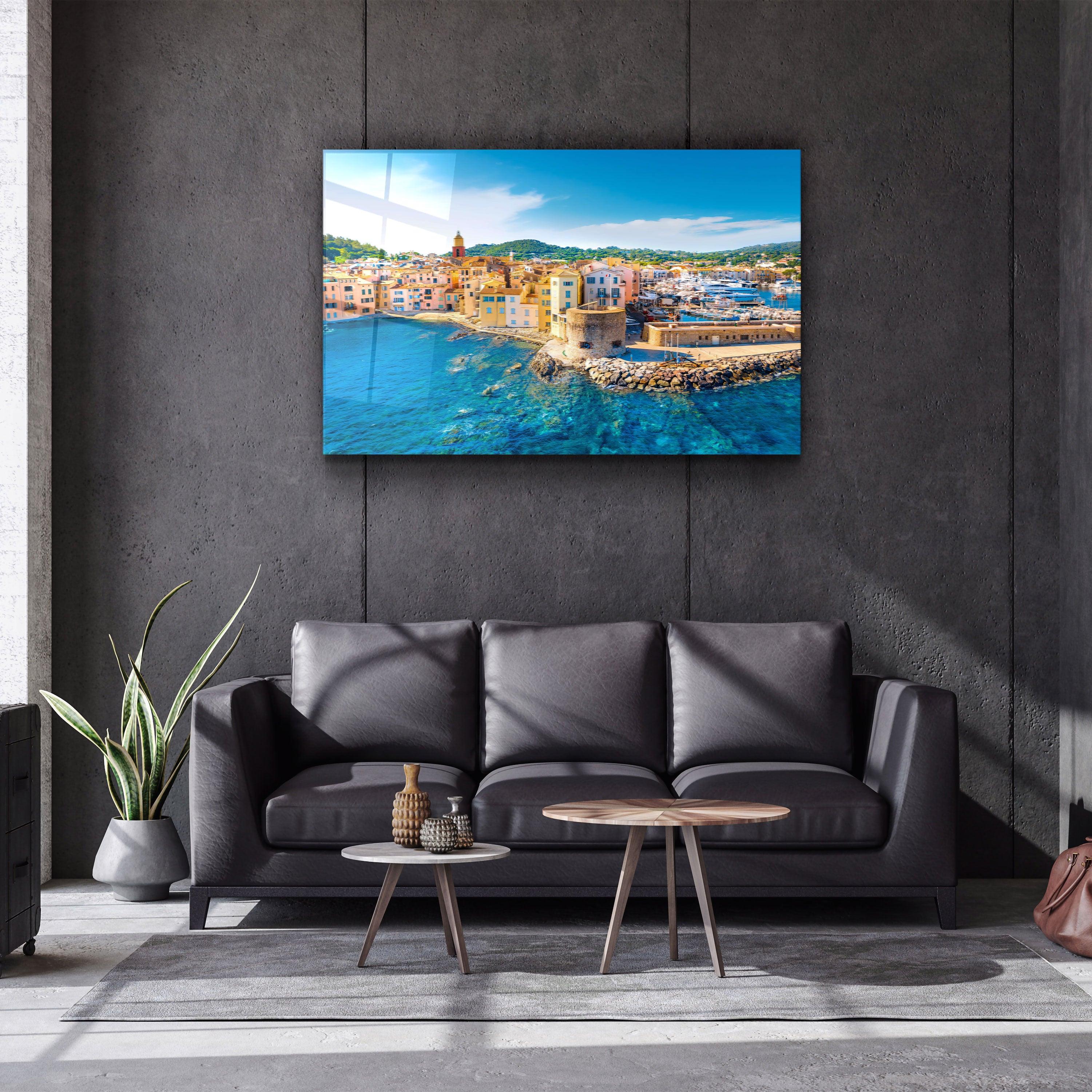 ・"St. Tropez"・Glass Wall Art