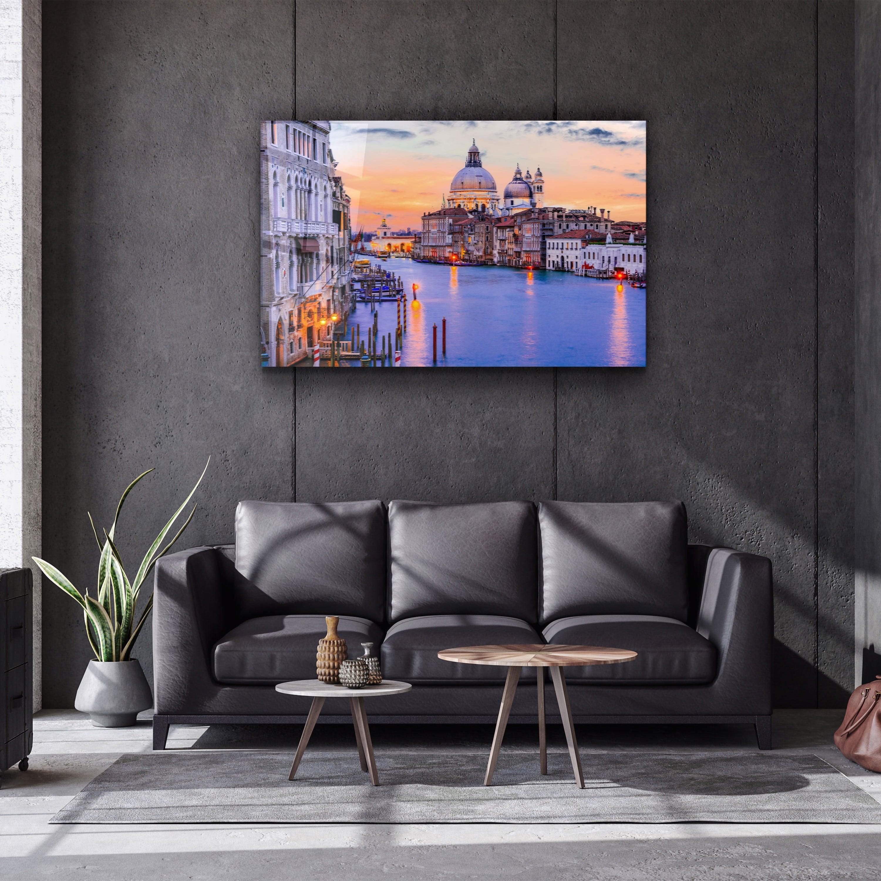 ・"Venice Italy"・Glass Wall Art