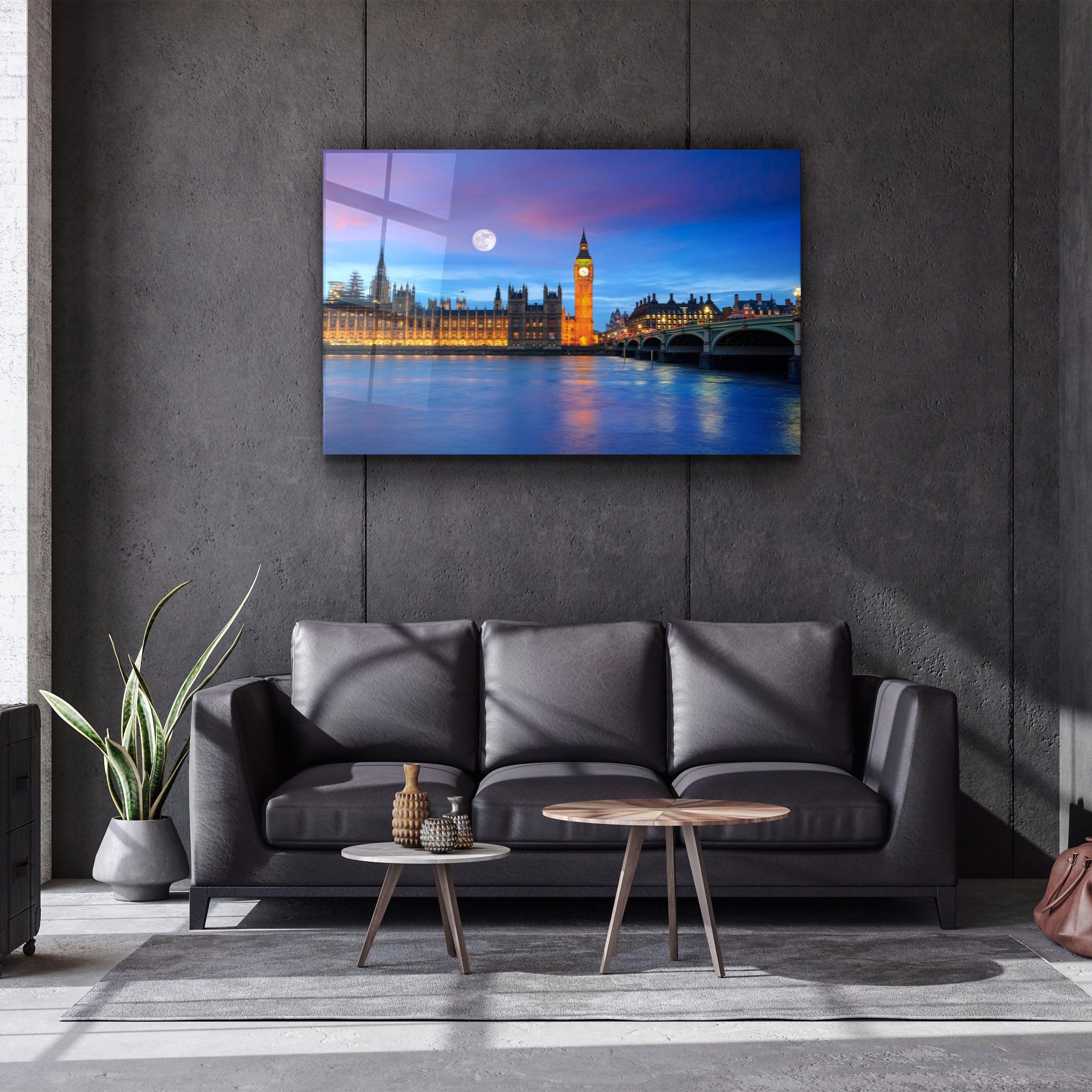 ・"London Skyline - UK"・Glass Wall Art