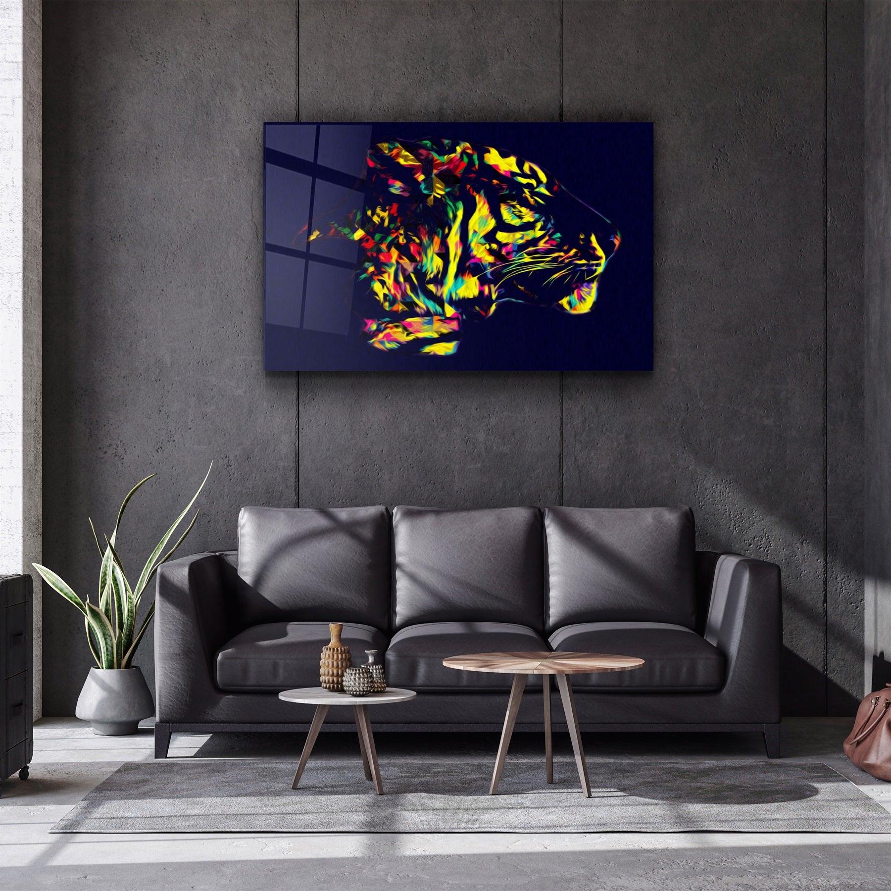 ・"Colormix Tiger・Glass Wall Art