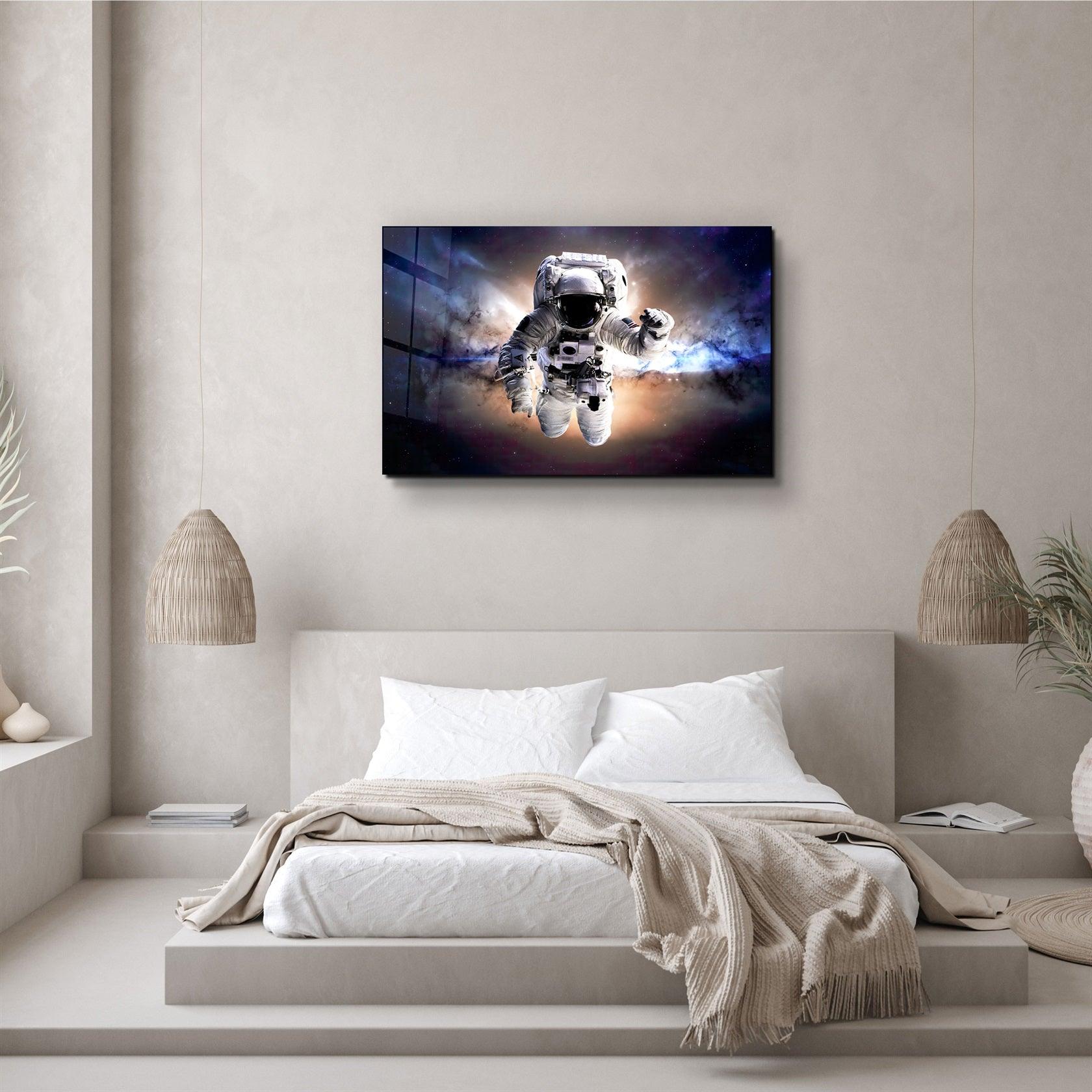 ・"Astronaut In the Space"・Glass Wall Art