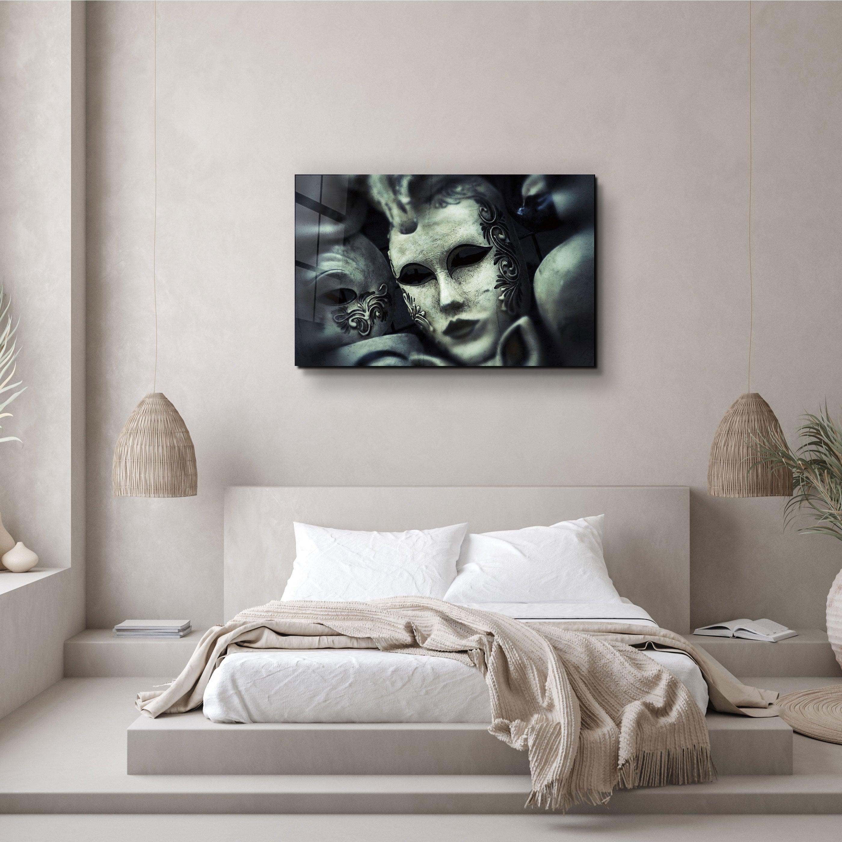 ・"Masquerade Ball"・Glass Wall Art - ArtDesigna Glass Printing Wall Art