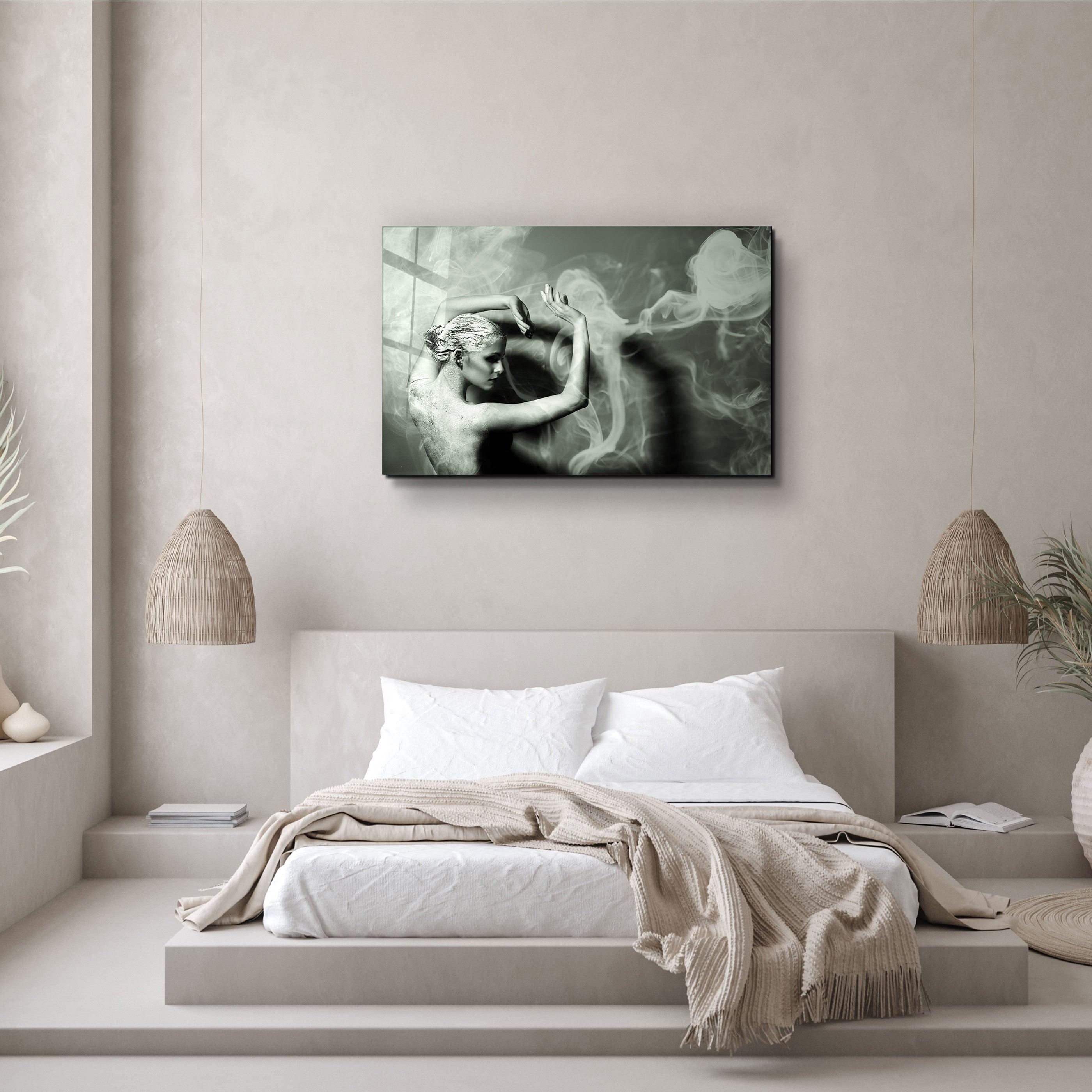 ・"Dancing With Smoke"・Glass Wall Art - ArtDesigna Glass Printing Wall Art