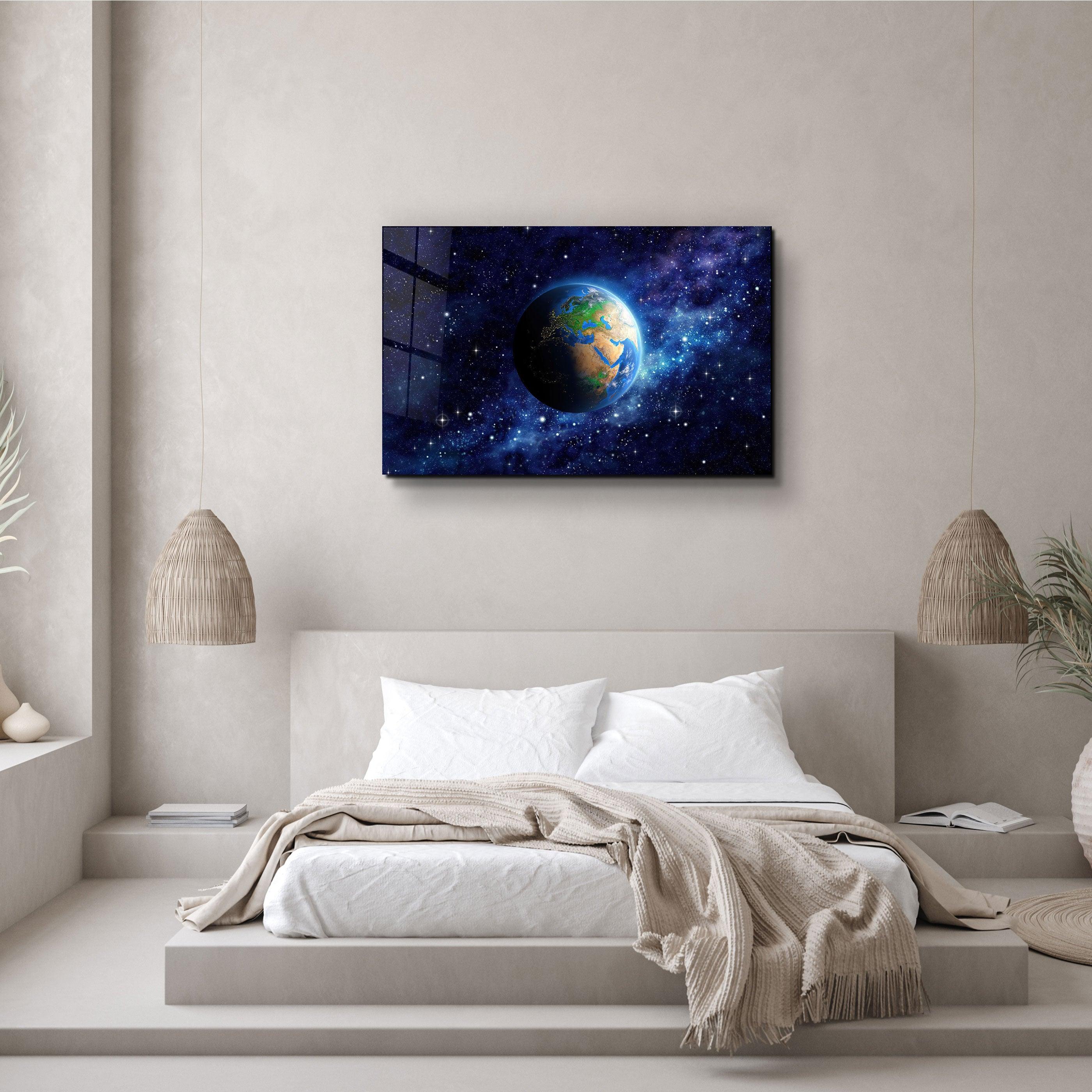 ・"Earth In Space"・Glass Wall Art