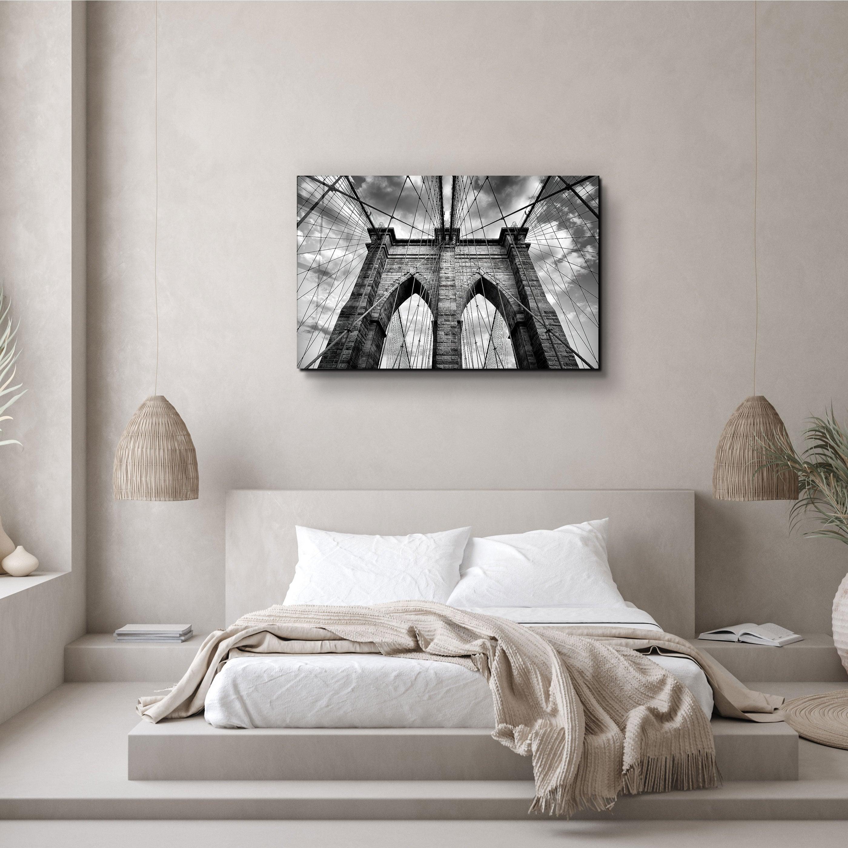 ・"Brooklyn Bridge"・Glass Wall Art