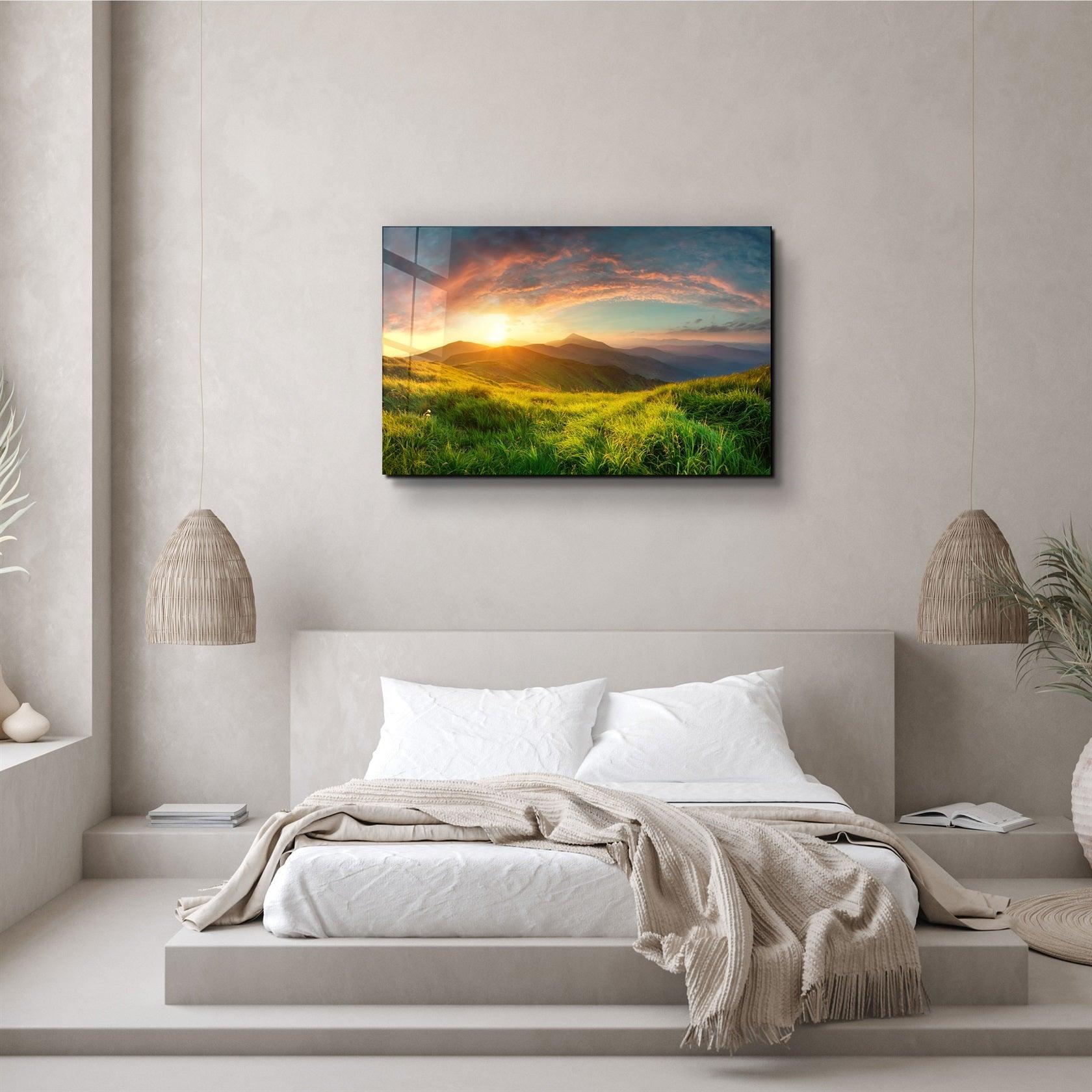 ・"Hill"・Glass Wall Art
