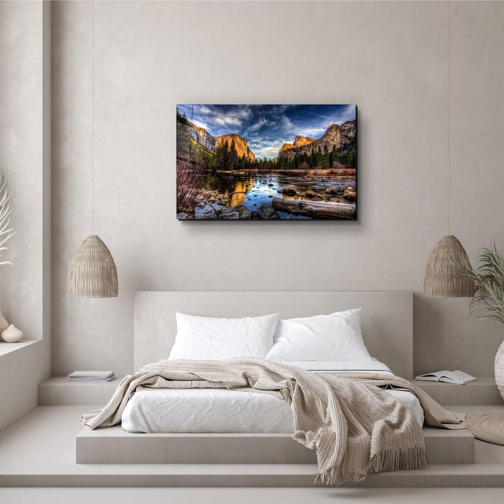 ・"Lake"・Glass Wall Art