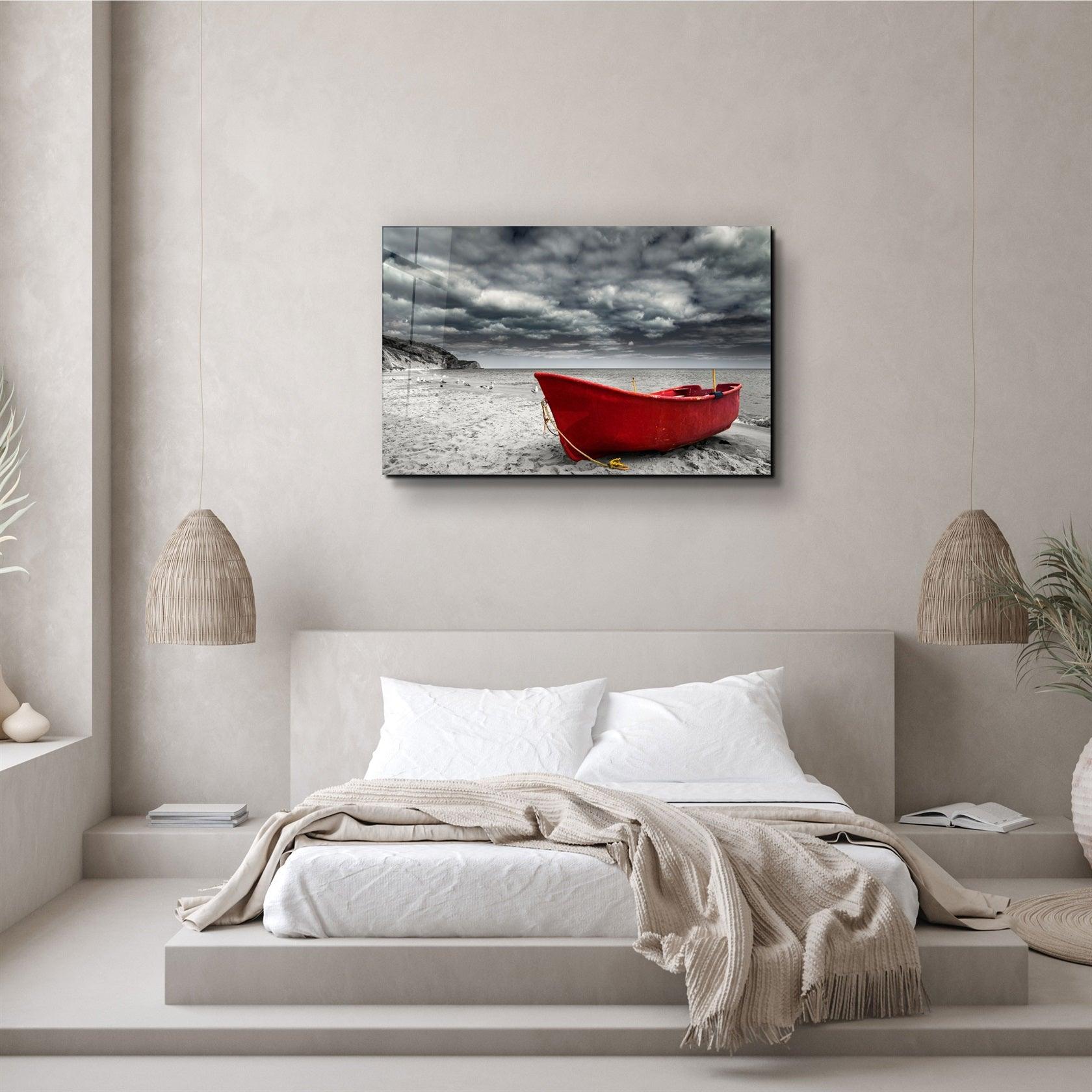 ・"Sailing Boat"・Glass Wall Art
