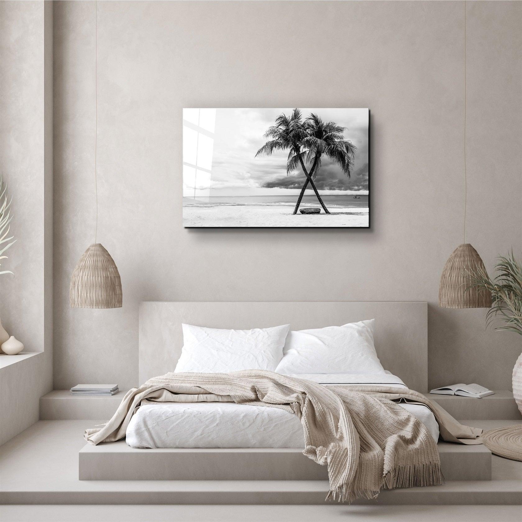・"Palm Trees"・Glass Wall Art