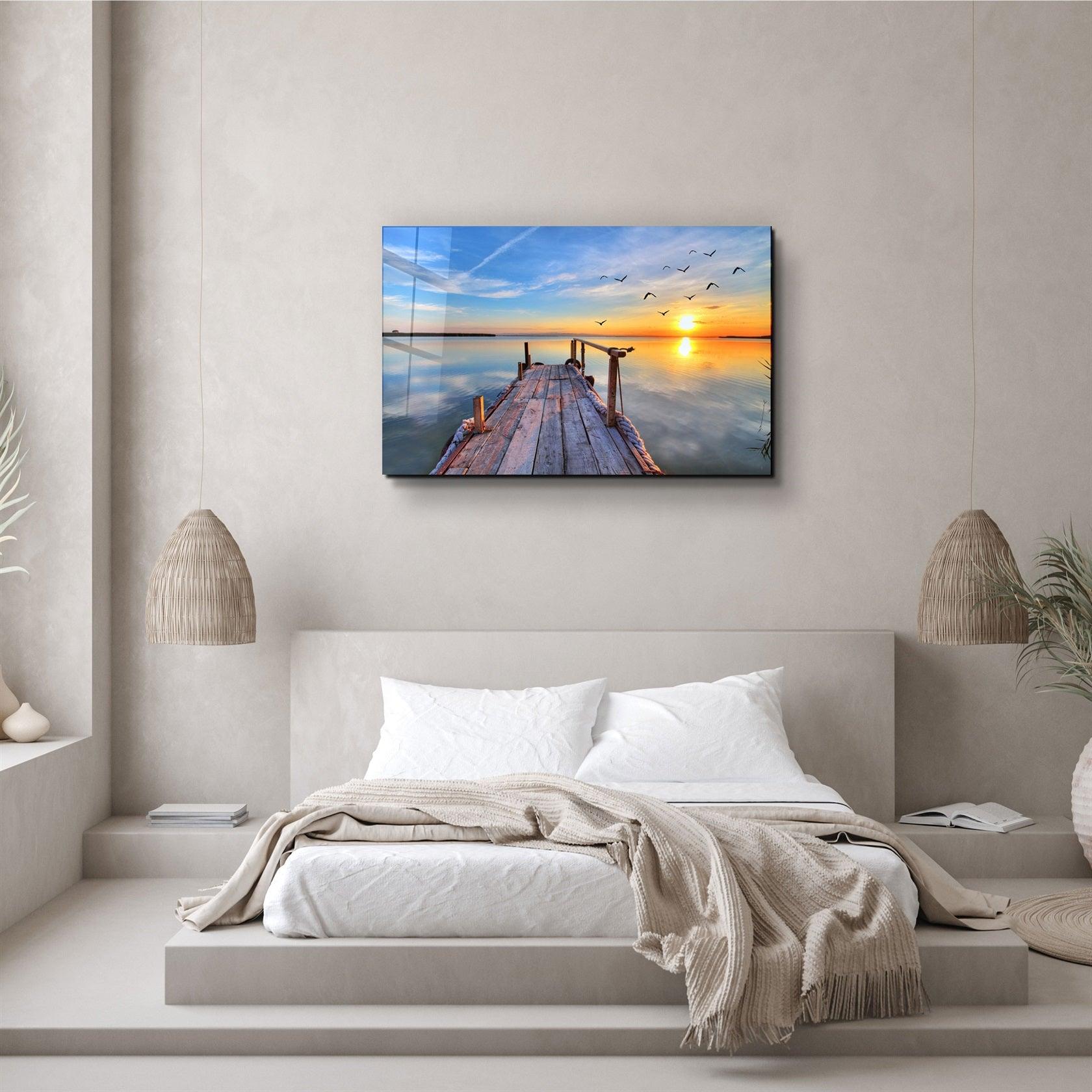 ・"Pier 4"・Glass Wall Art