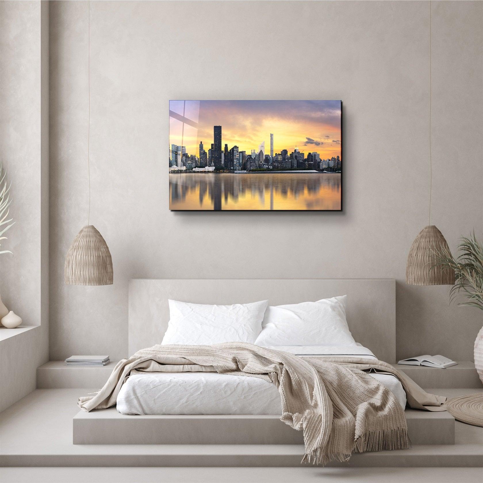 ・"Downtown"・Glass Wall Art