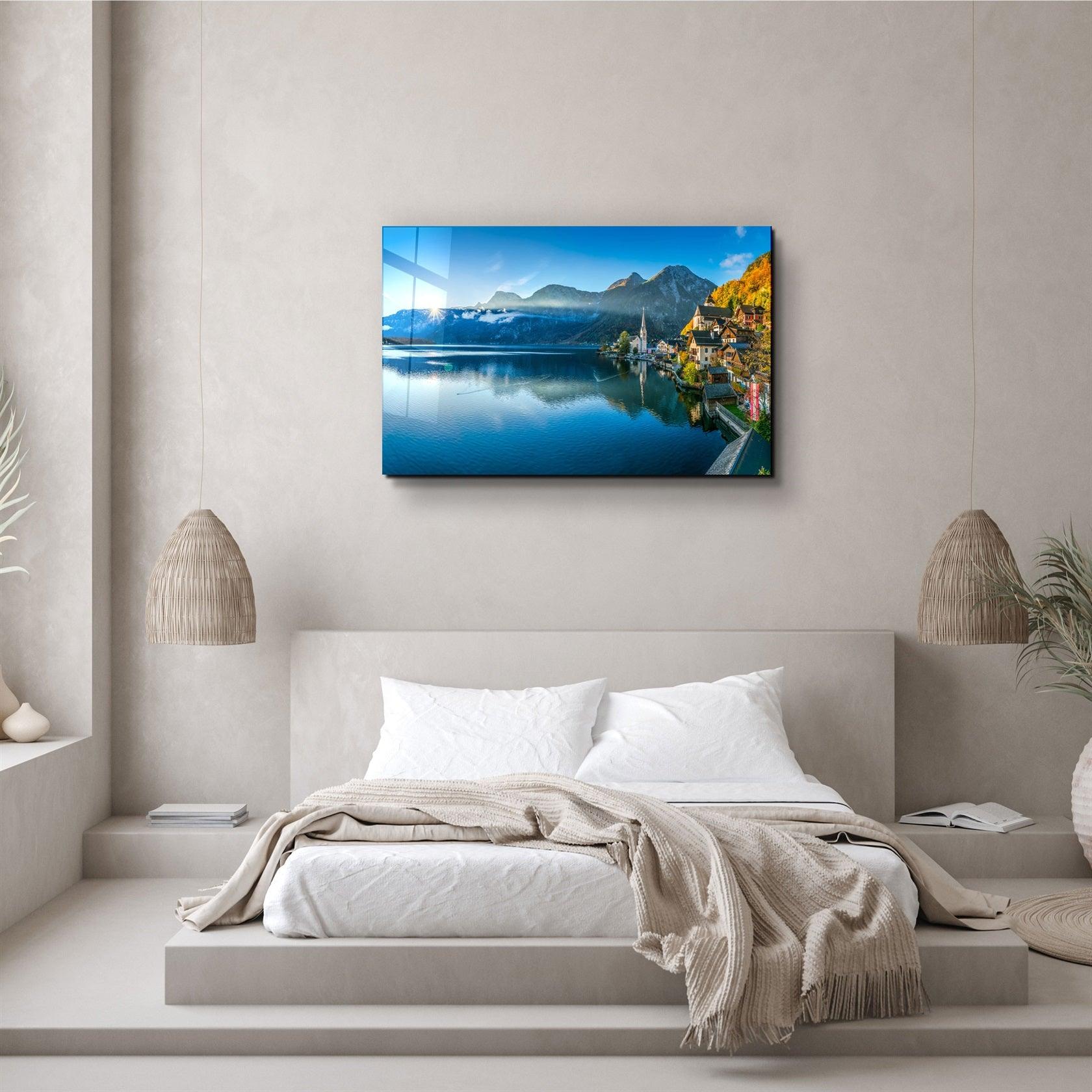 ・"The Edge of the Blue "・Glass Wall Art