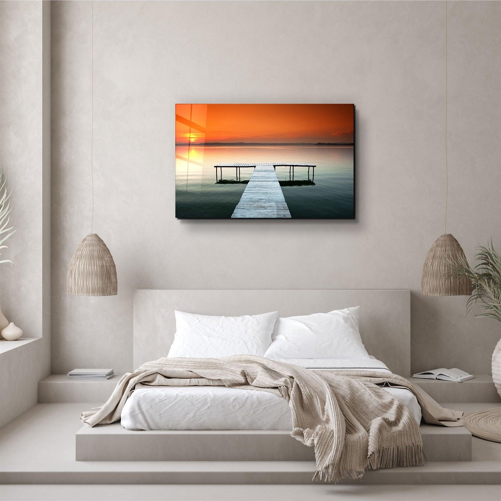・"Pier 7"・Glass Wall Art