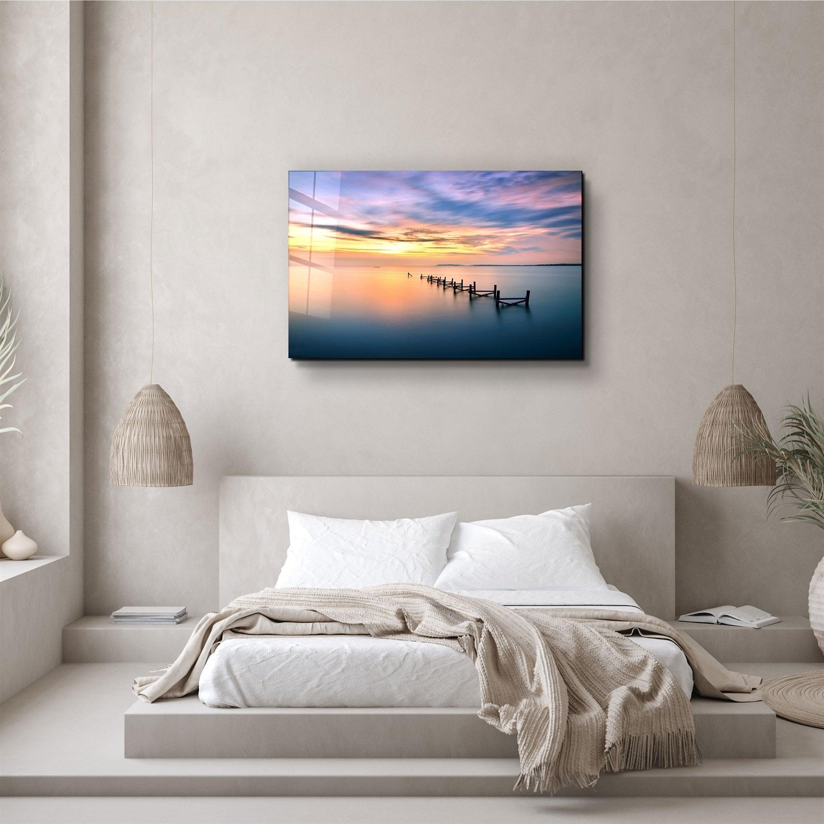・"Sunset"・Glass Wall Art
