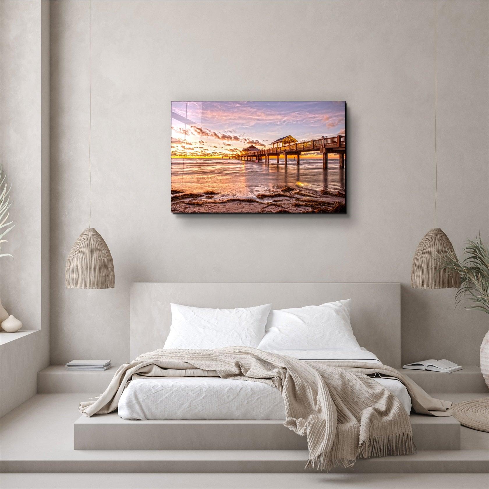 ・"Pier 12"・Glass Wall Art