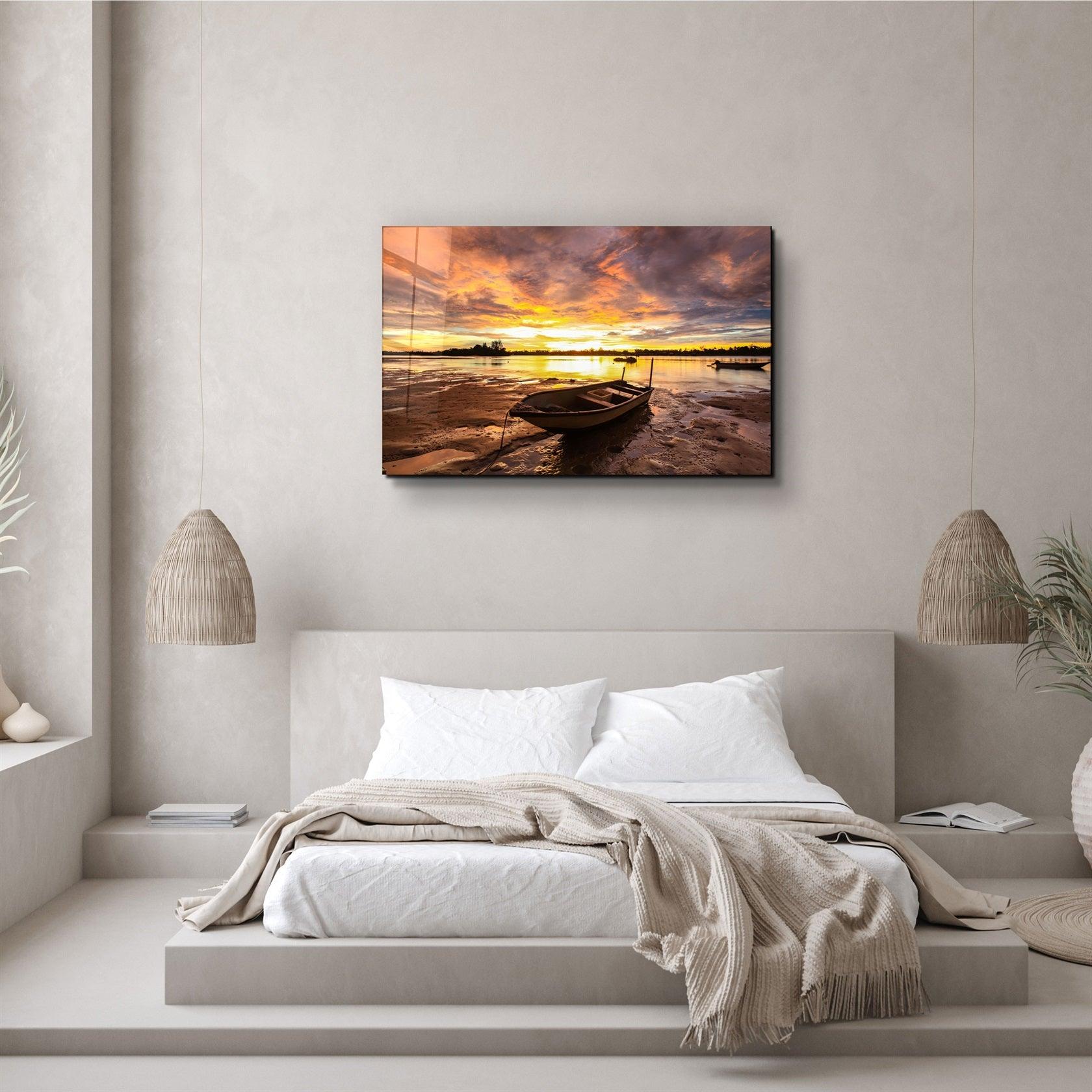 ・"Lake"・Glass Wall Art