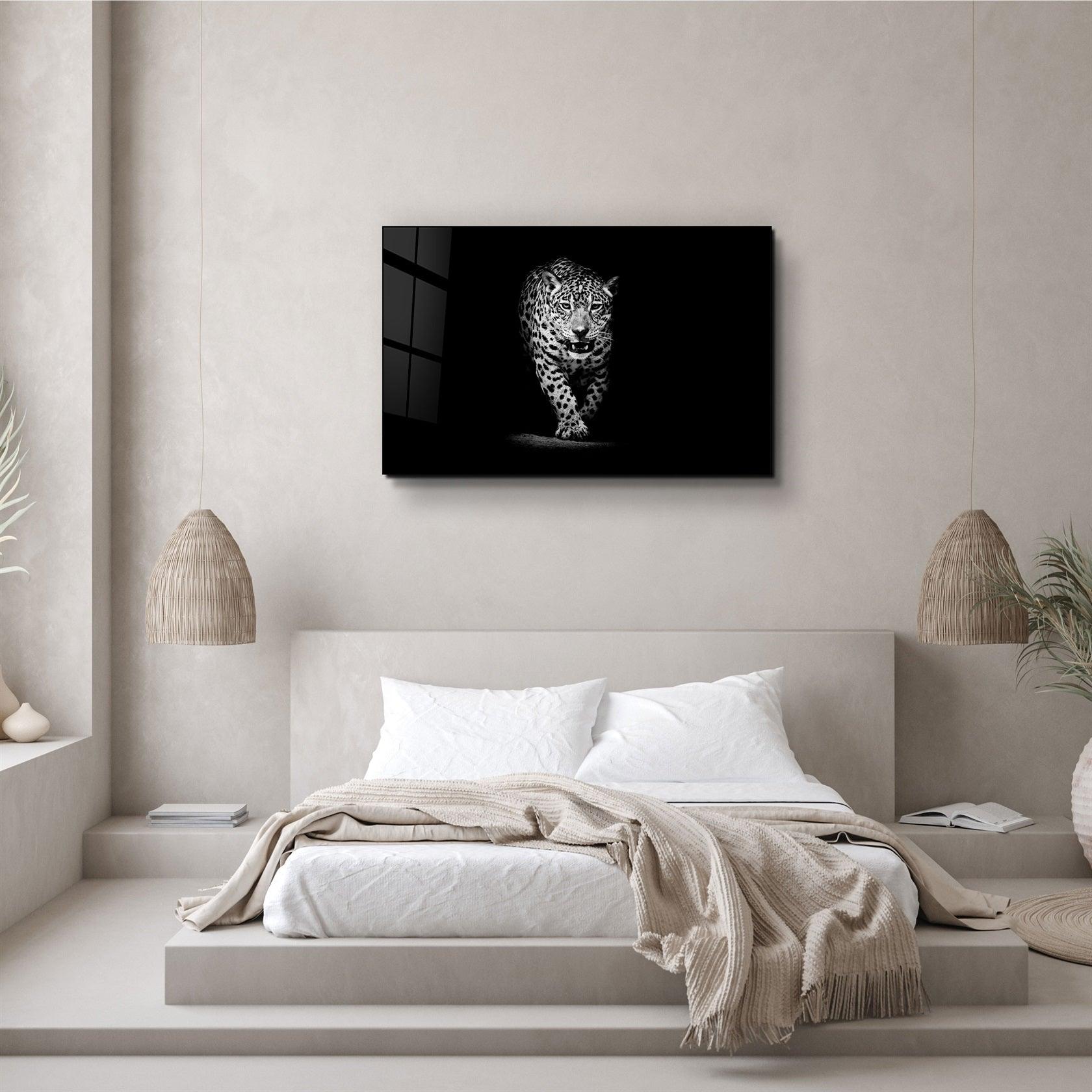 ・"Leopard"・Glass Wall Art