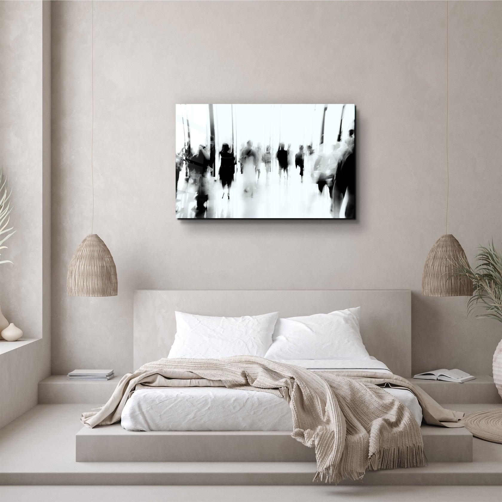 ・" In the Crowd"・Glass Wall Art