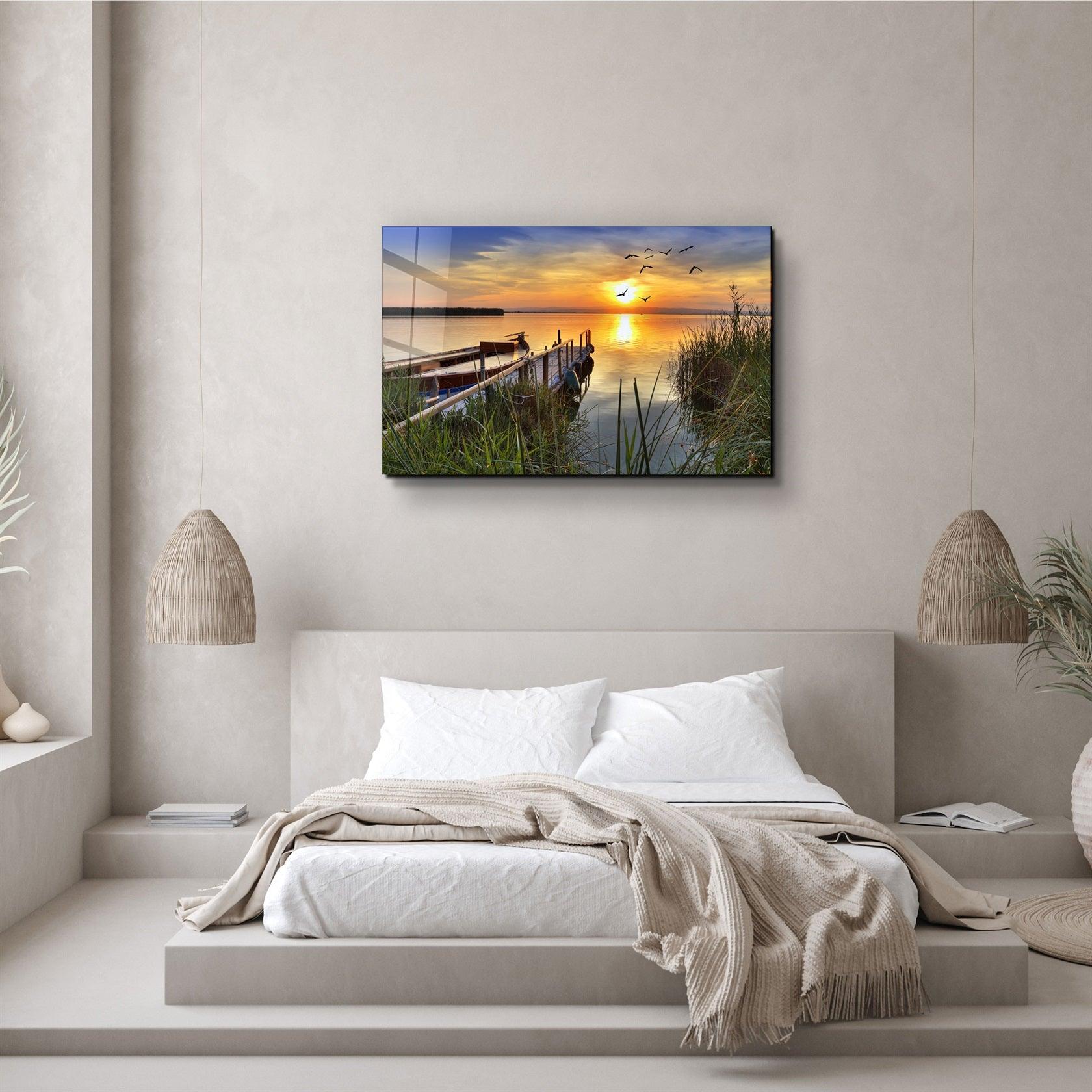 ・"Sunset"・Glass Wall Art