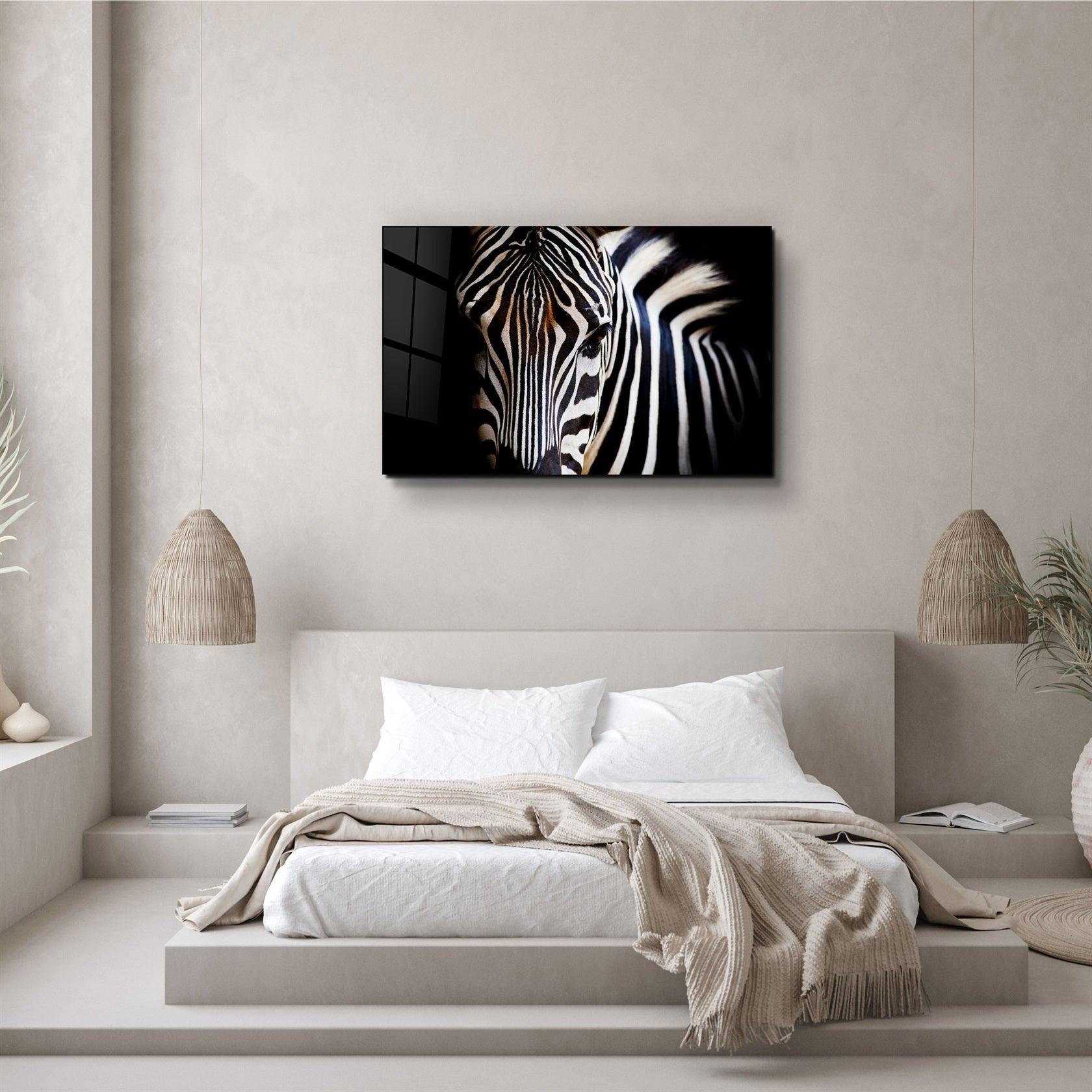 ・"Zebra"・Glass Wall Art