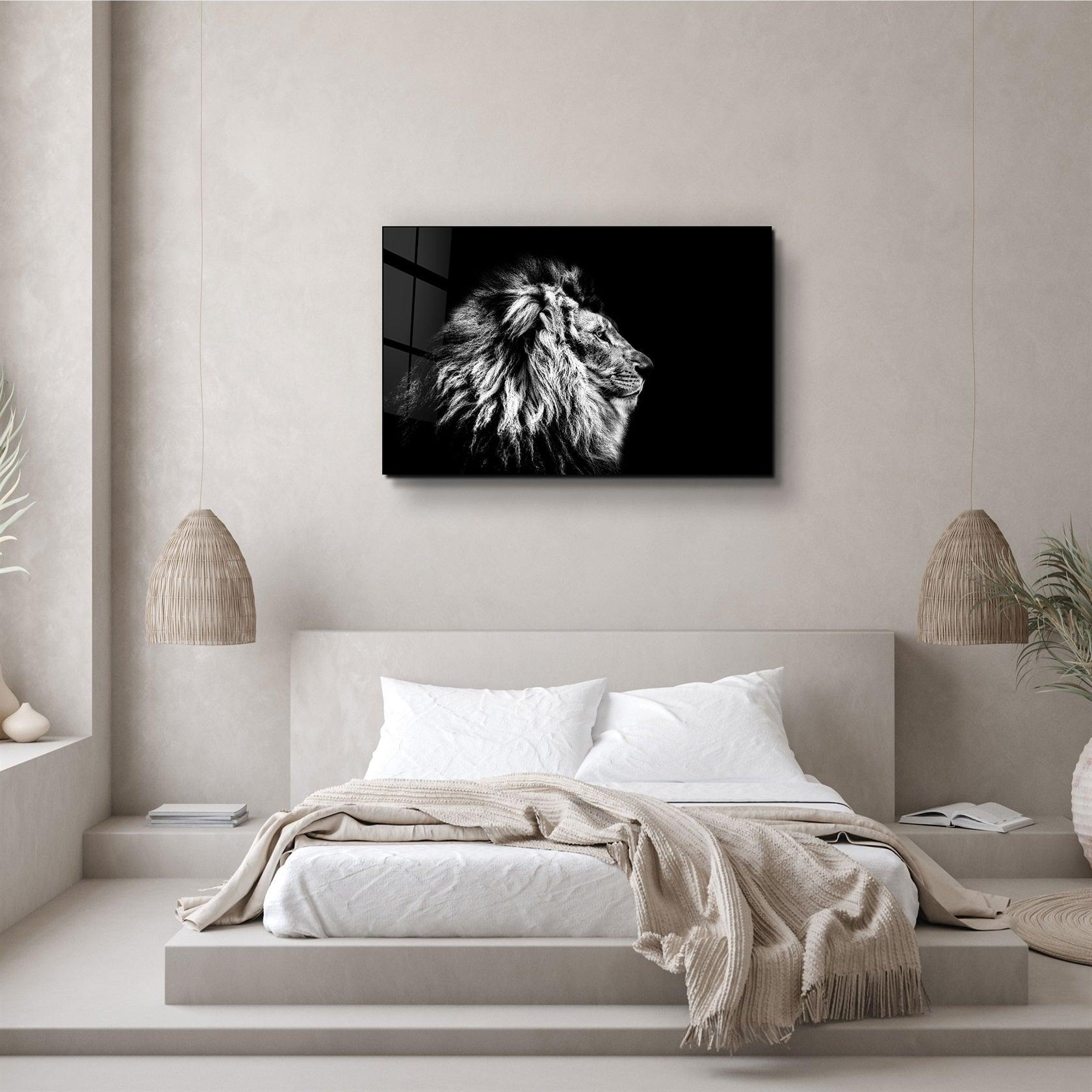 ・"Leo The King"・Glass Wall Art