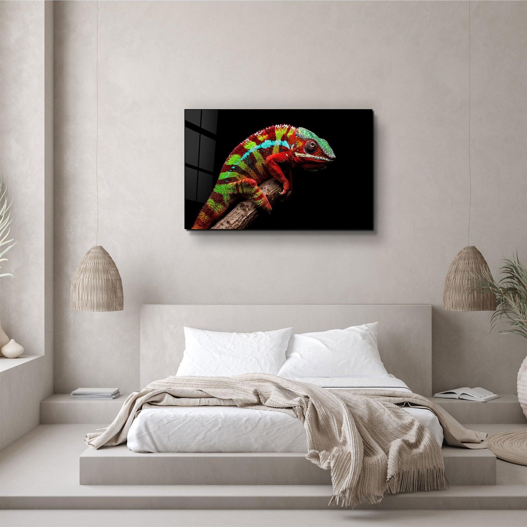 ・"Chameleon"・Glass Wall Art