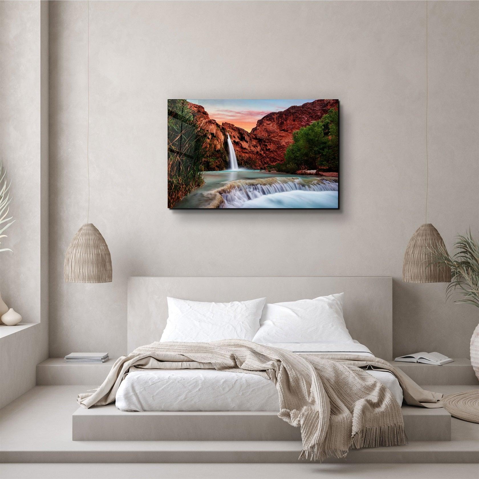 ・"Waterfall"・Glass Wall Art