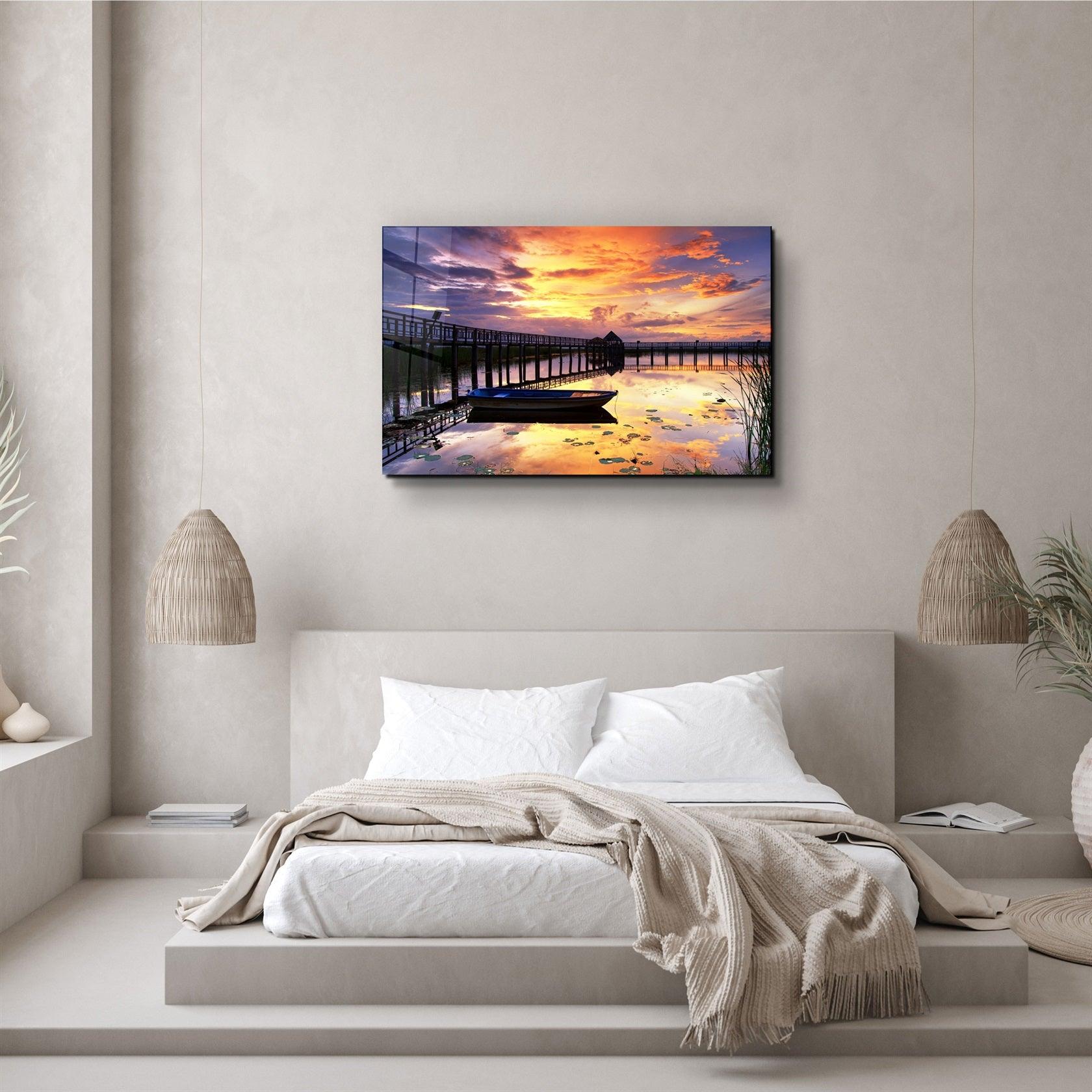 ・"Sunset 2"・Glass Wall Art