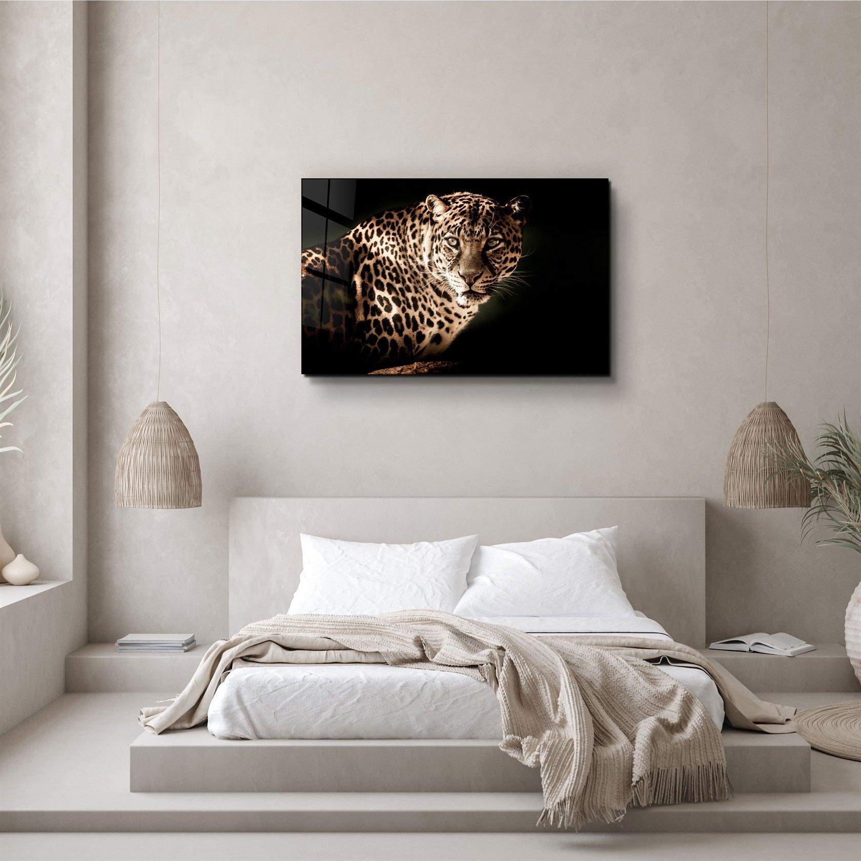・"Leopard"・Glass Wall Art