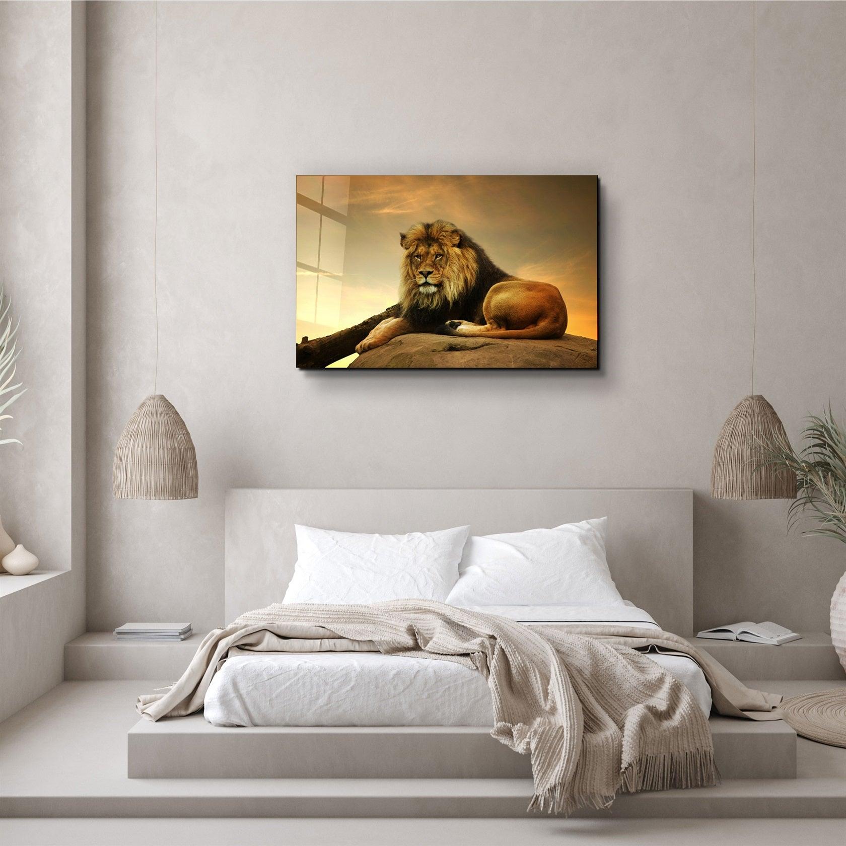 ・"Lion"・Glass Wall Art