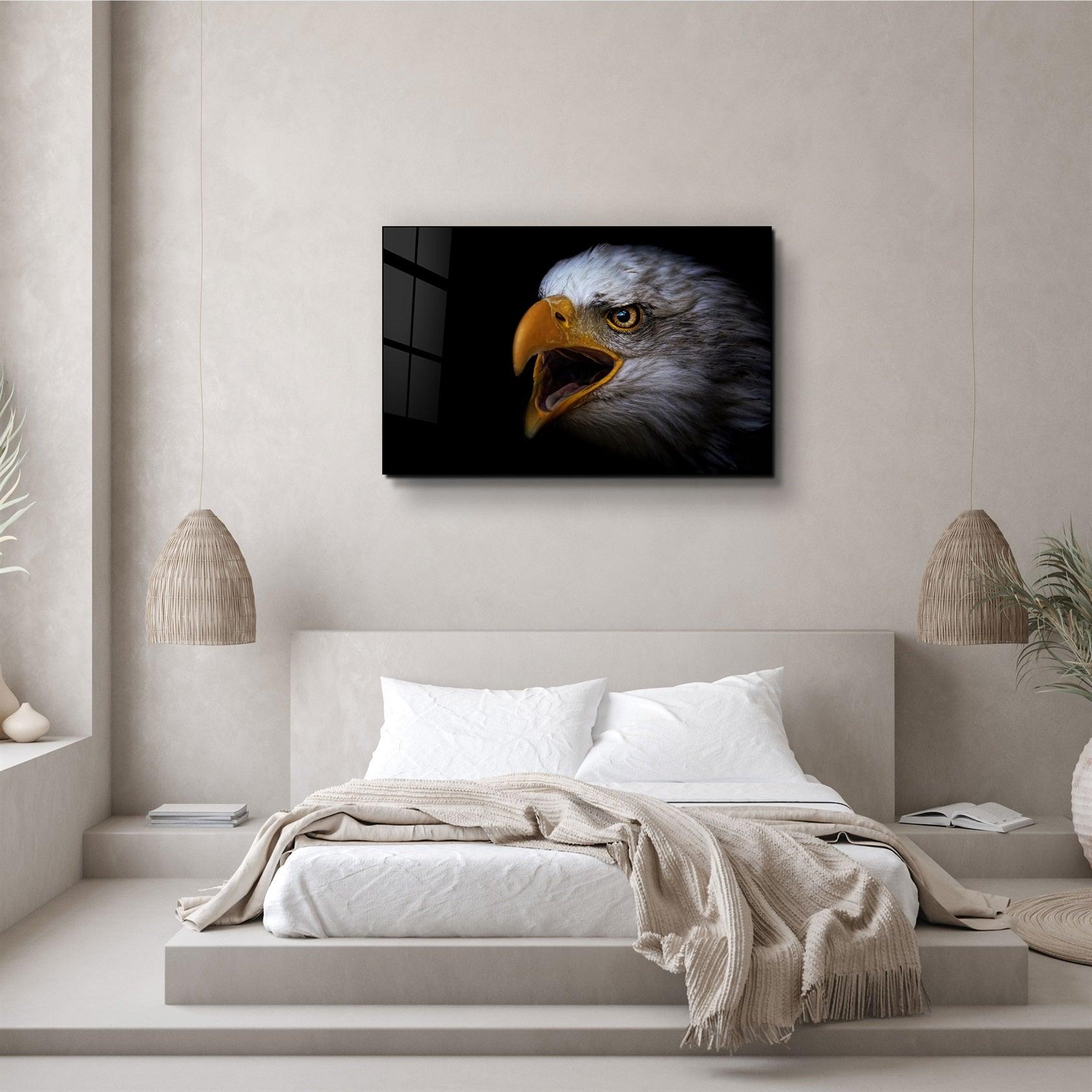 ・"Eagle Scream"・Glass Wall Art
