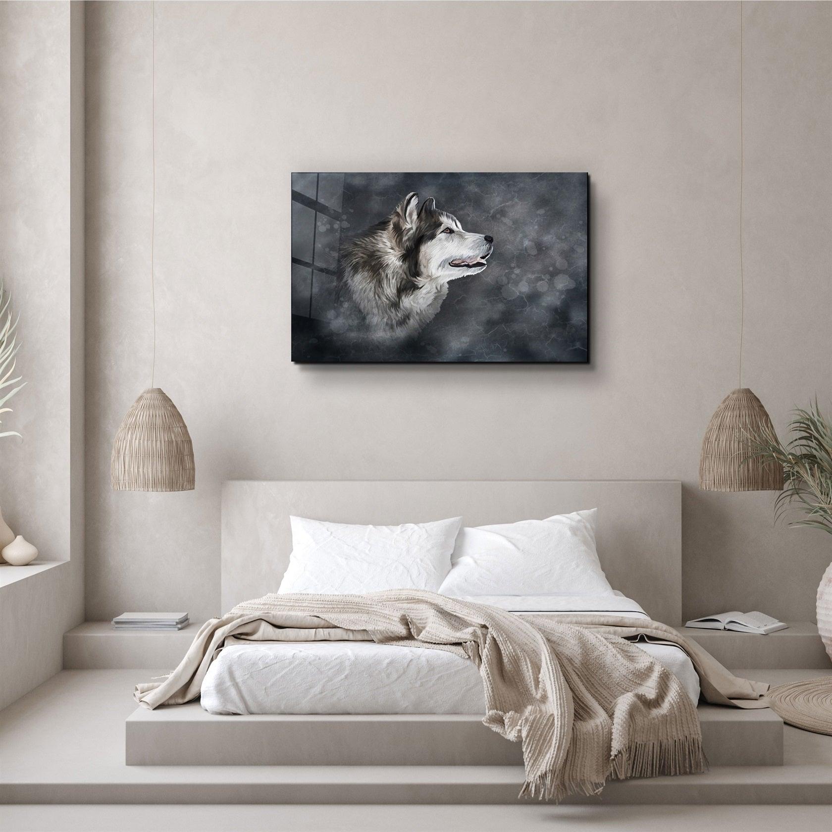 ・"Wolf 2"・Glass Wall Art