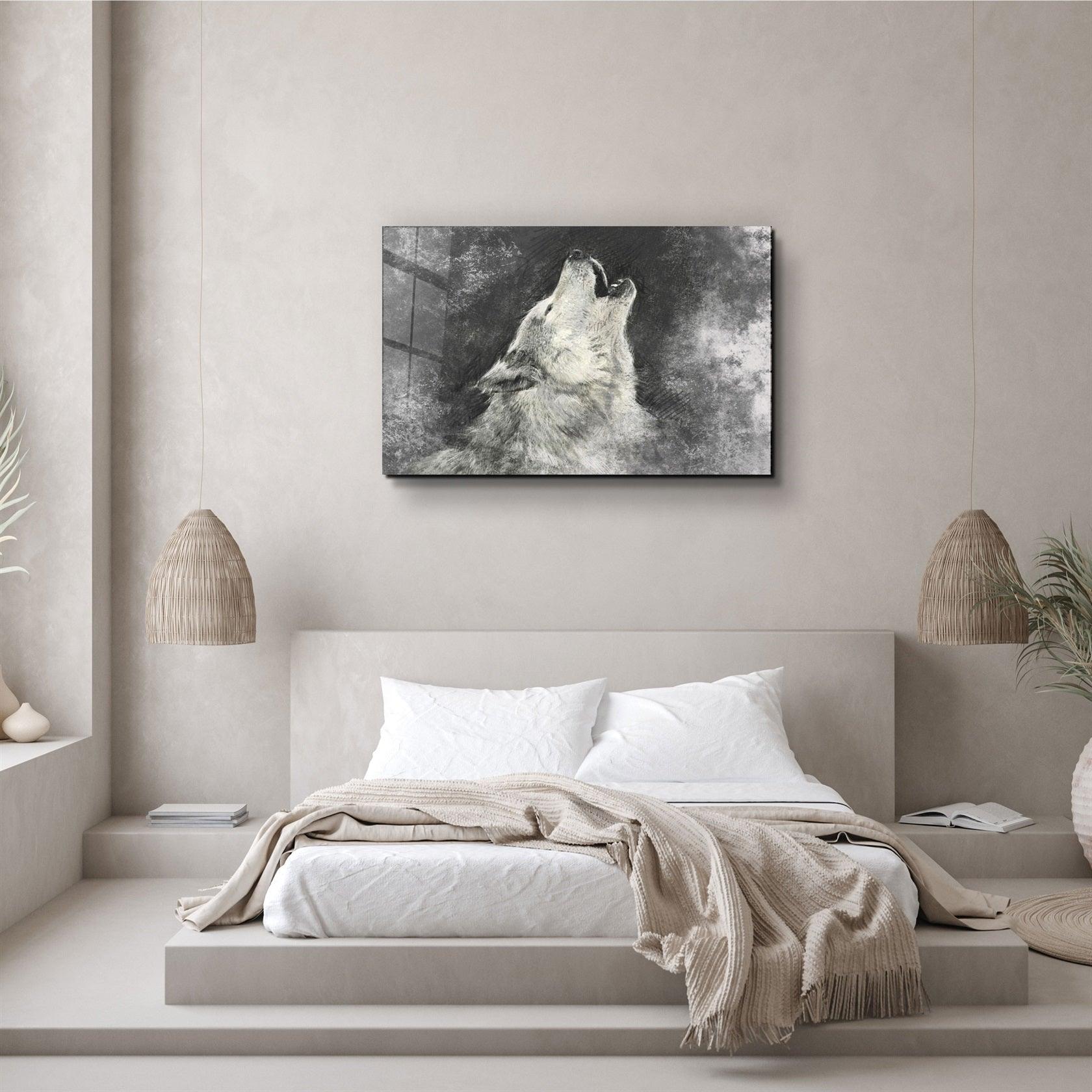 ・"Wolf 5"・Glass Wall Art