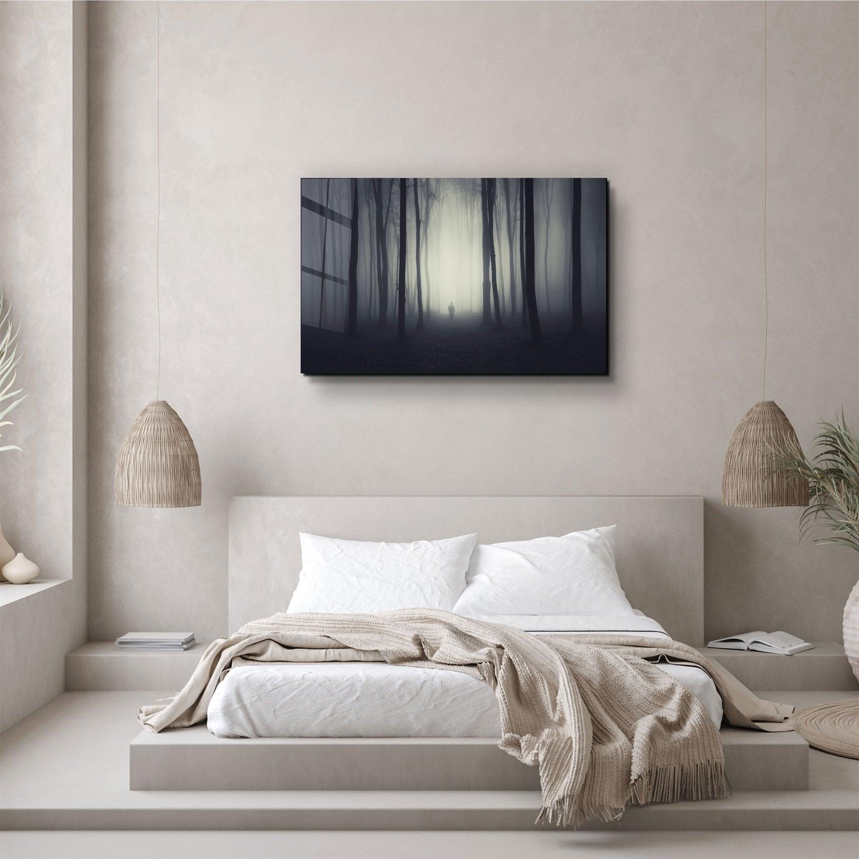 ・"Foggy Path"・Glass Wall Art