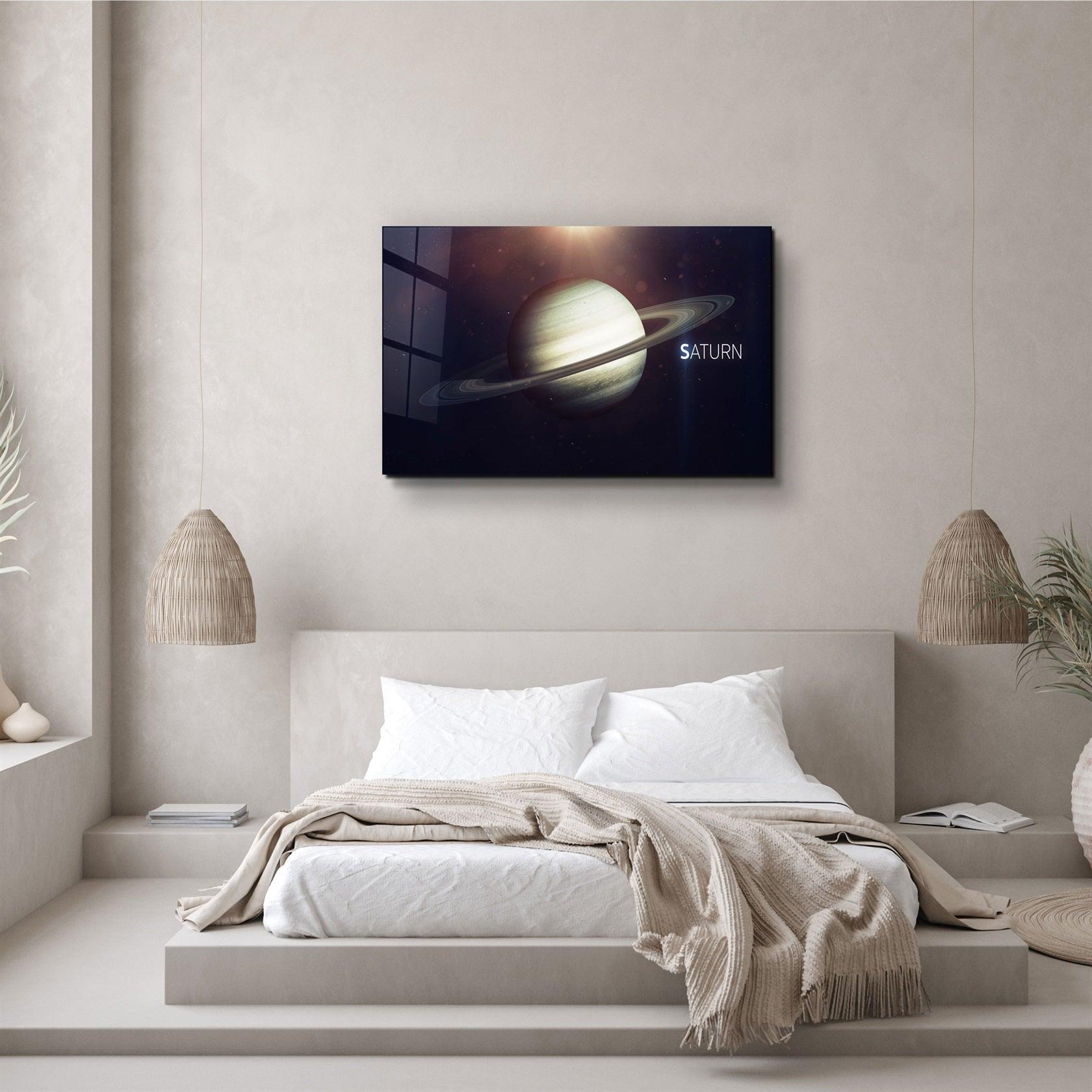 ・"Saturn"・Glass Wall Art