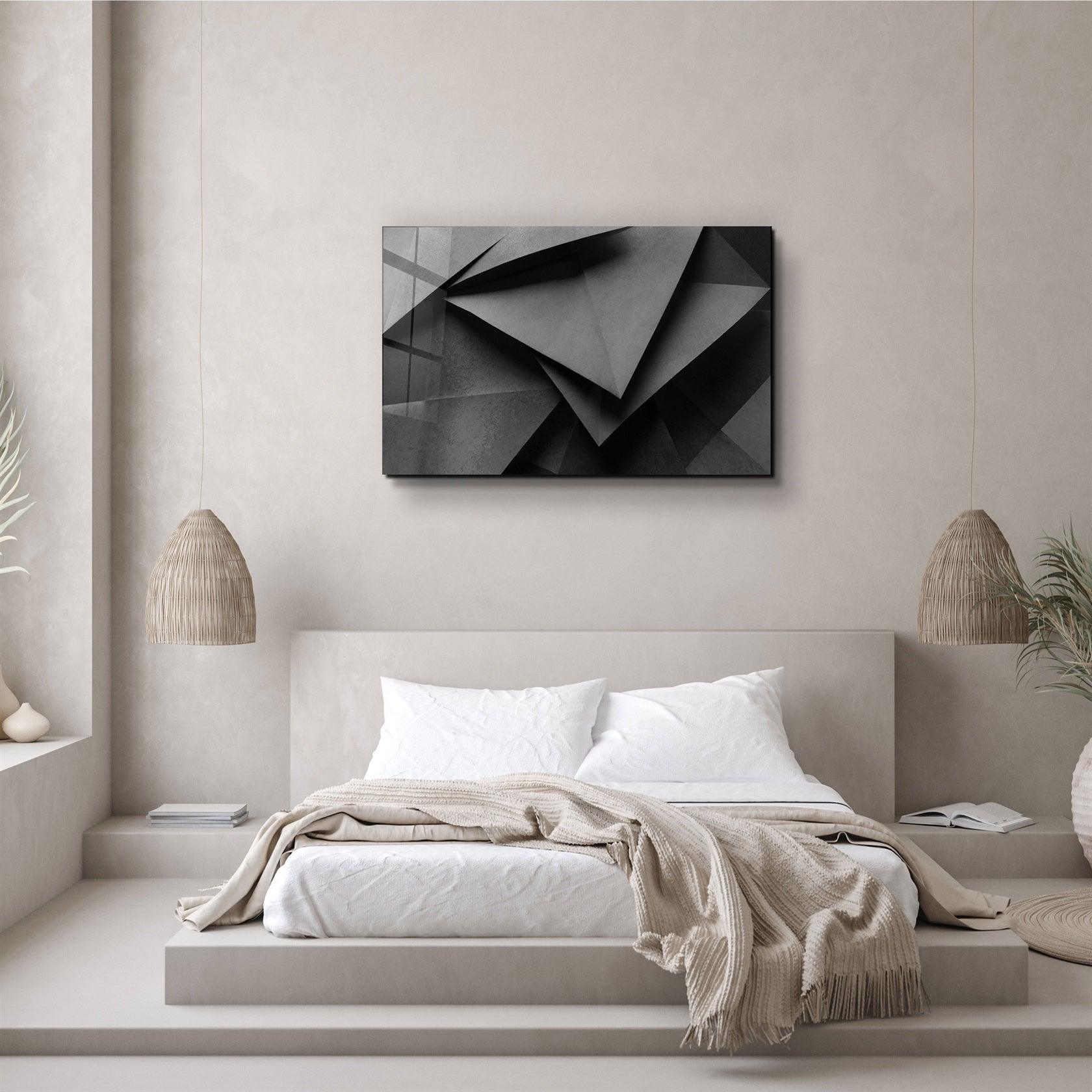 ・"Black Paper"・Glass Wall Art