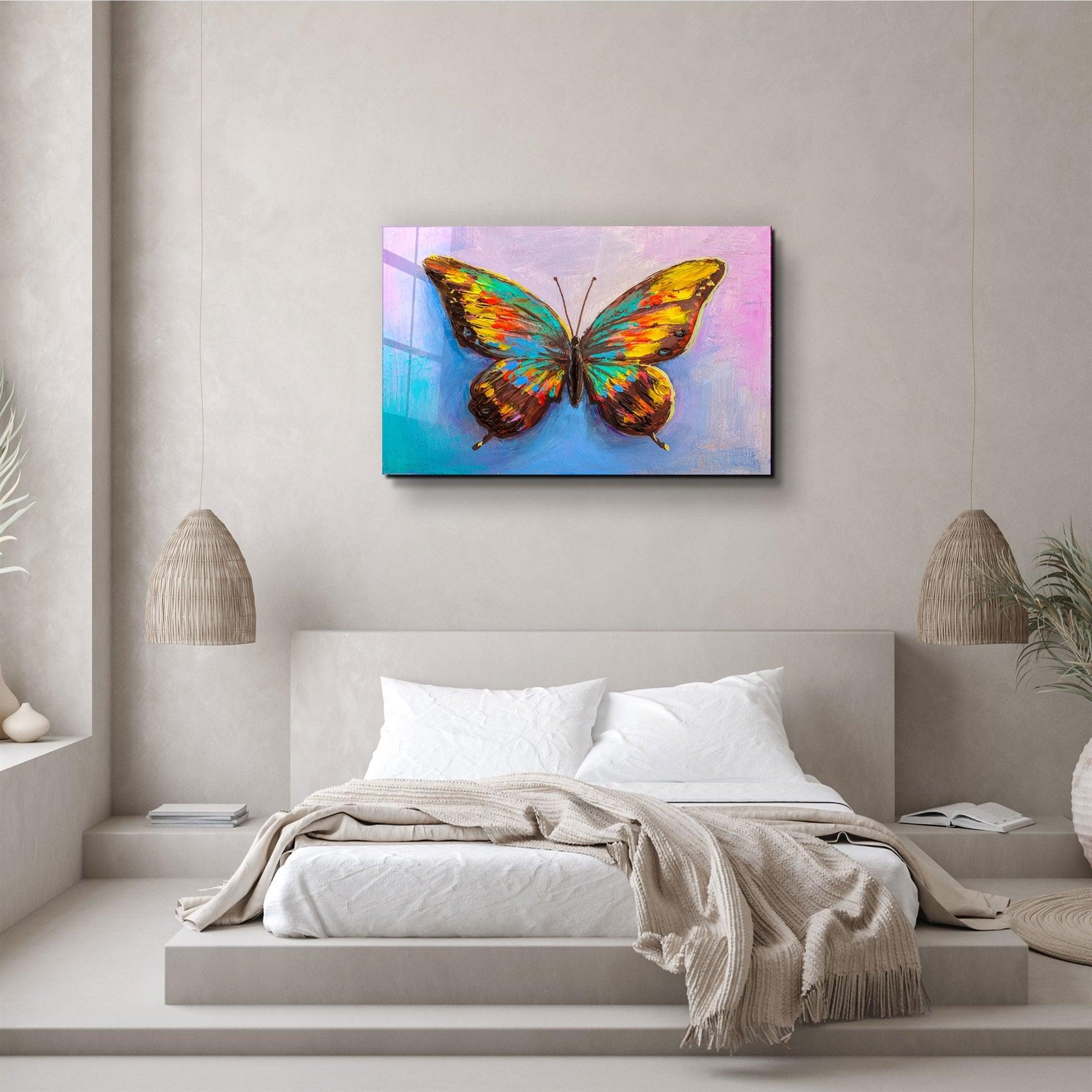・"Butterfly 4"・Glass Wall Art