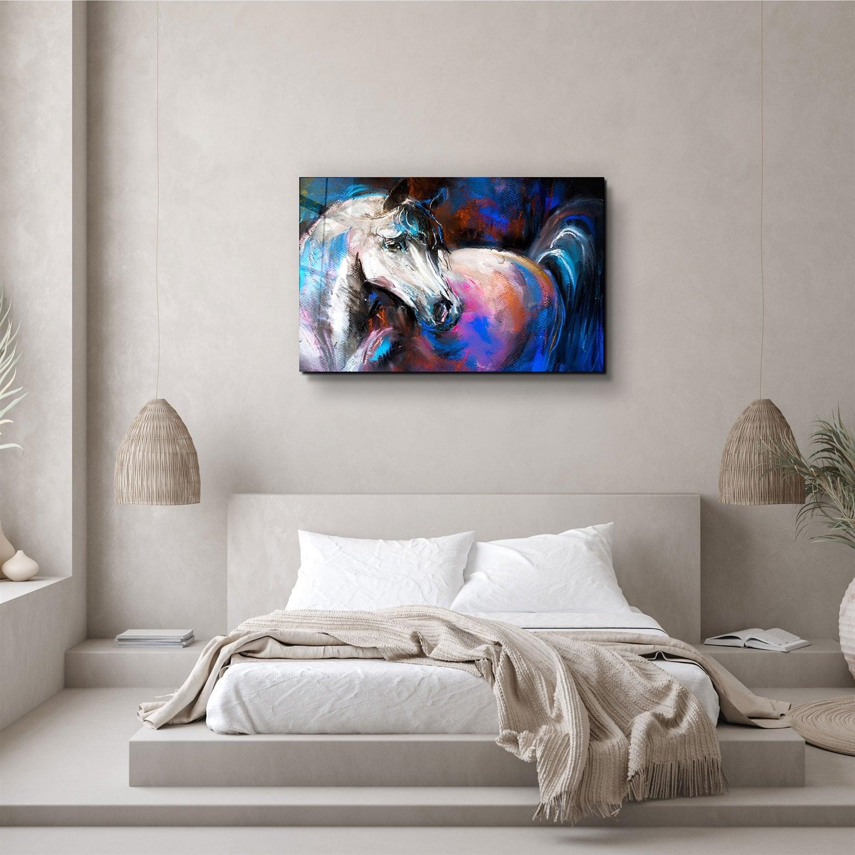 ・"Abstract Horse"・Glass Wall Art