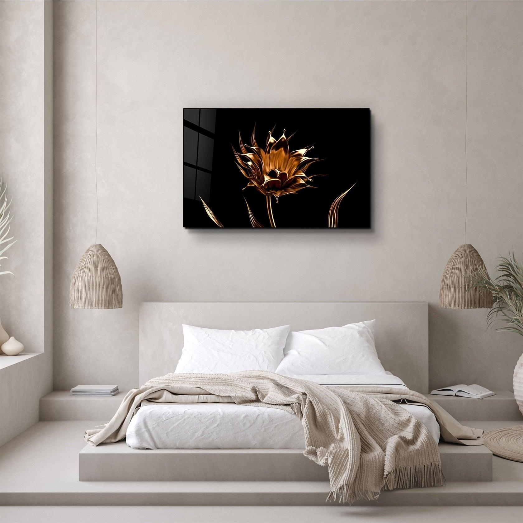 ・"Smooth Flower"・Glass Wall Art