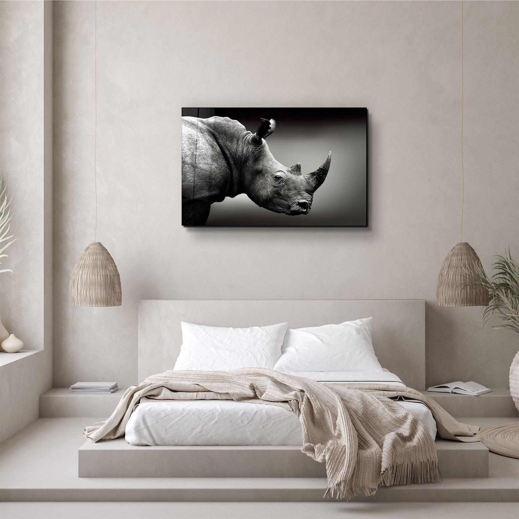 ・"Rhino V2"・Glass Wall Art