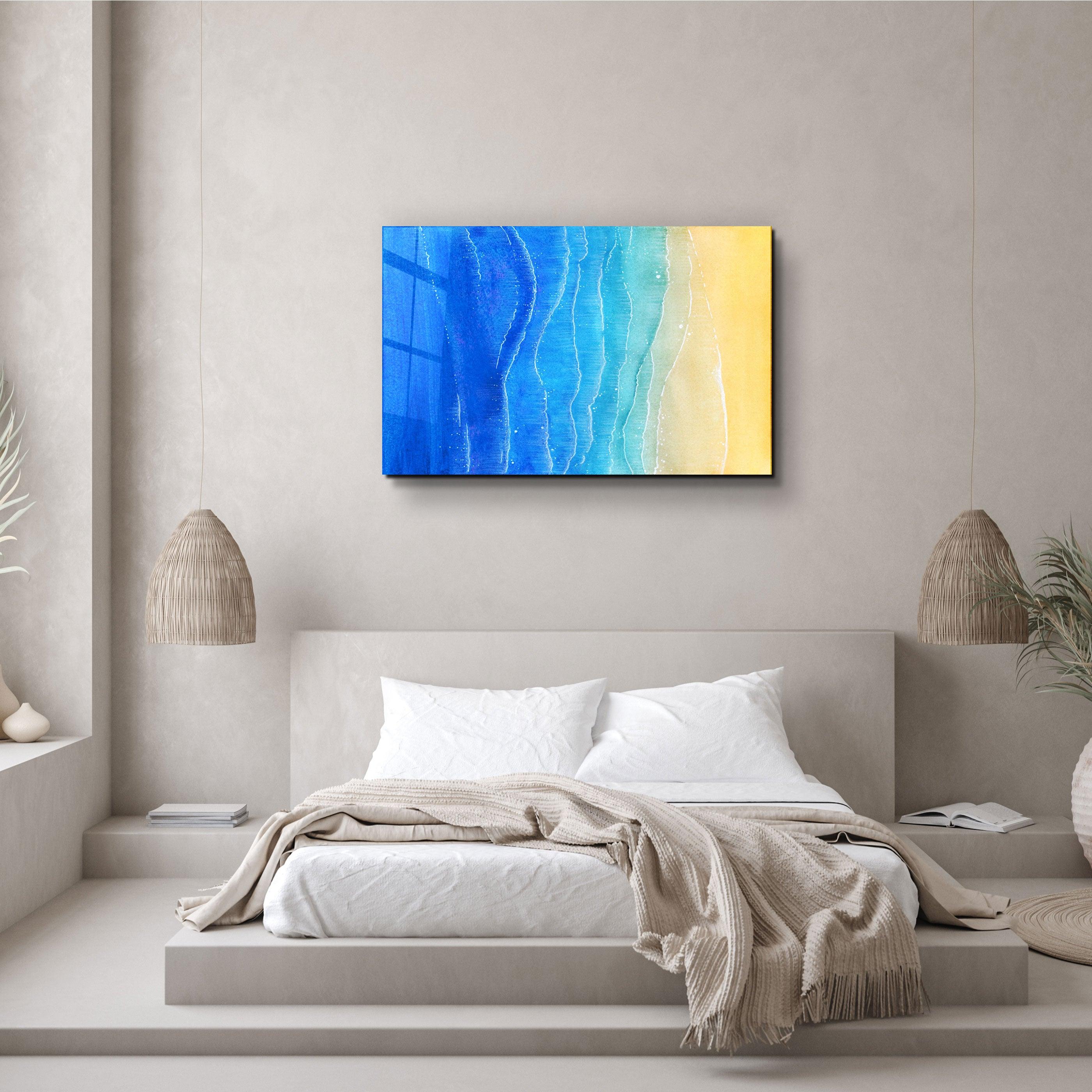 ・"The Beach"・Glass Wall Art