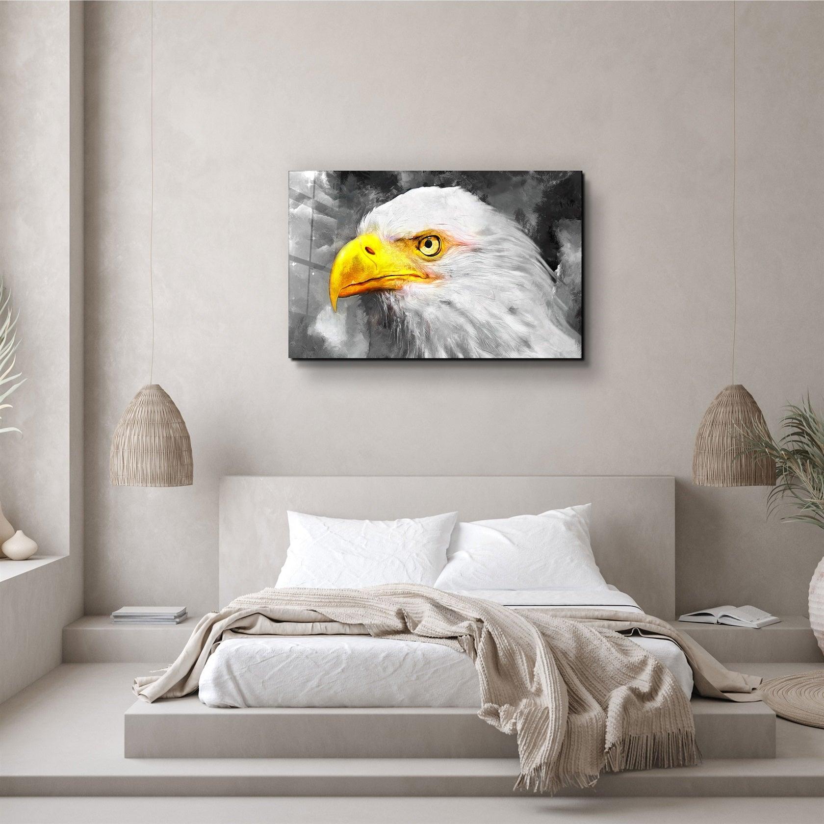 ・"Mountain Eagle"・Glass Wall Art