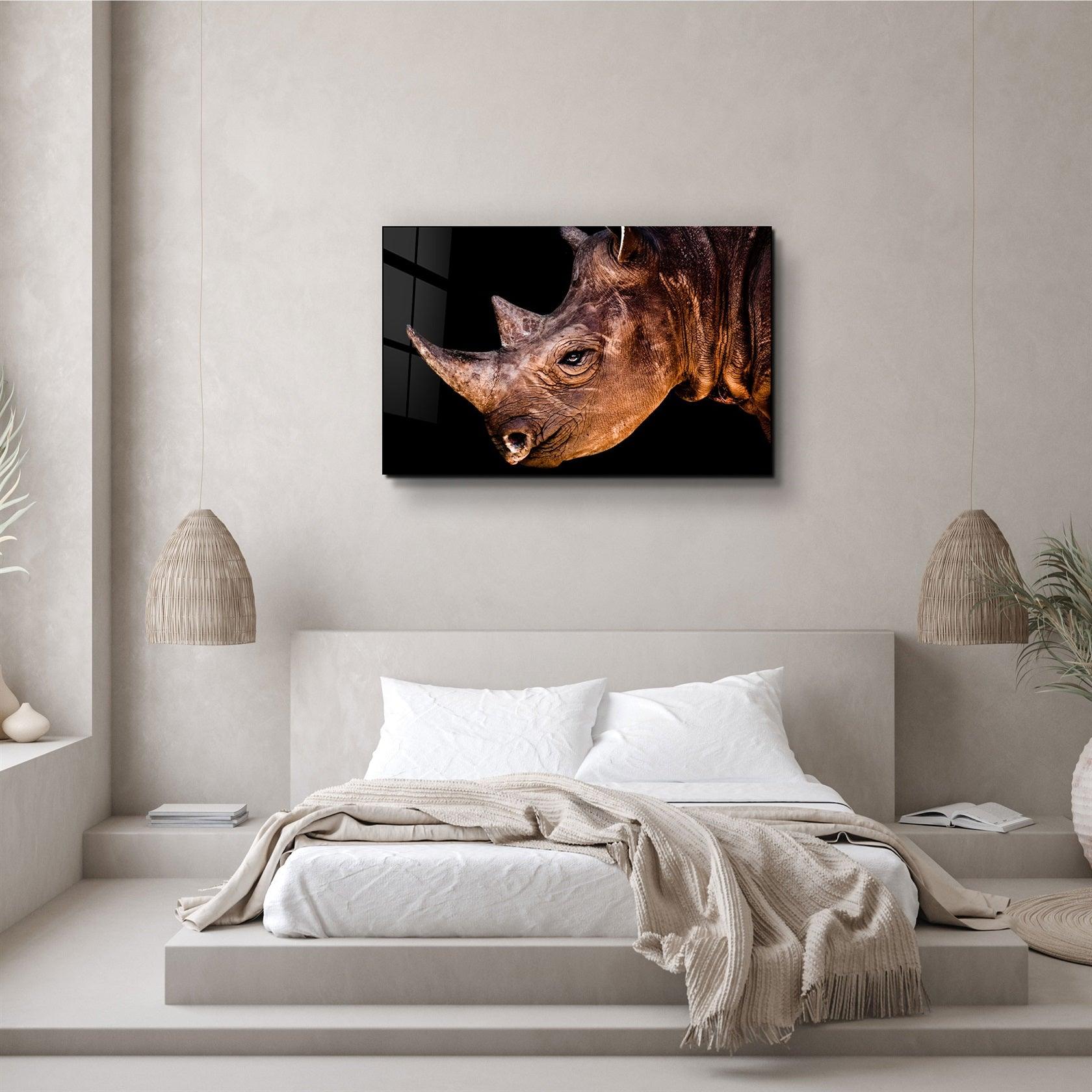 ・"Rhino V3"・Glass Wall Art