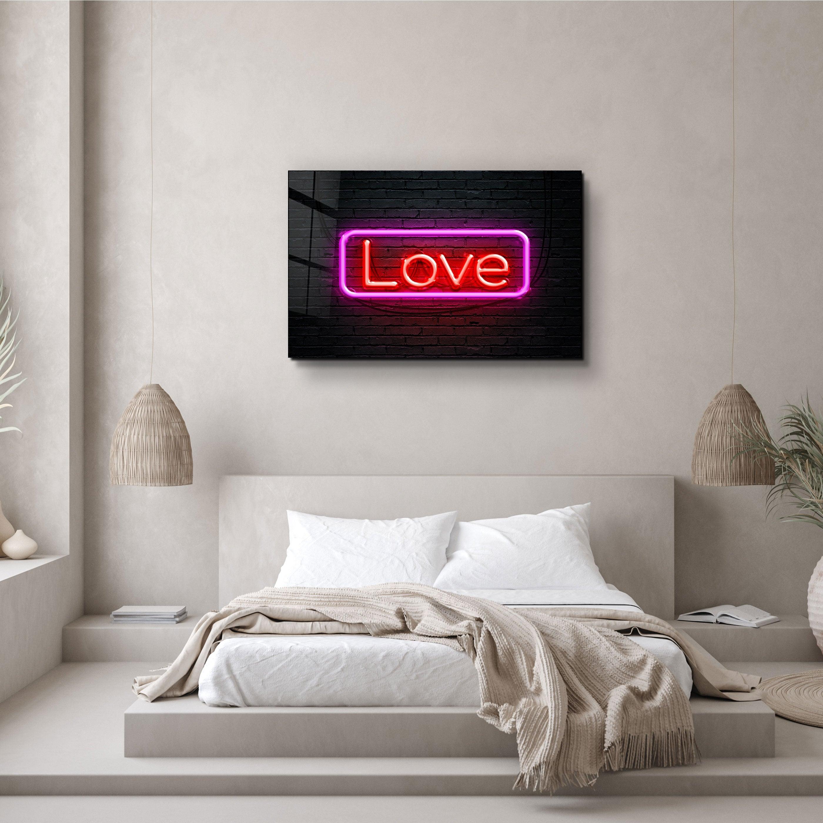 Love Glass Wall Art