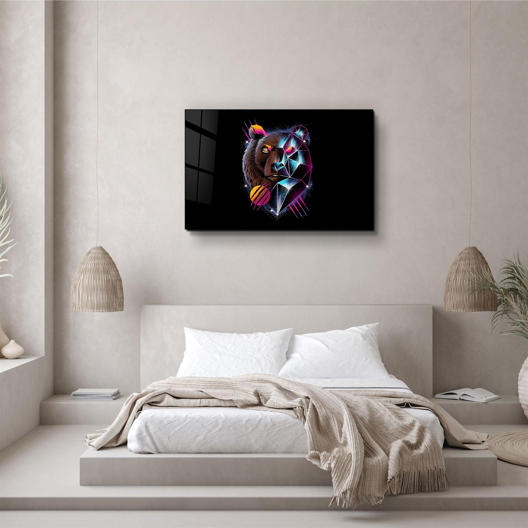 ・"Bear Neo"・Glass Wall Art