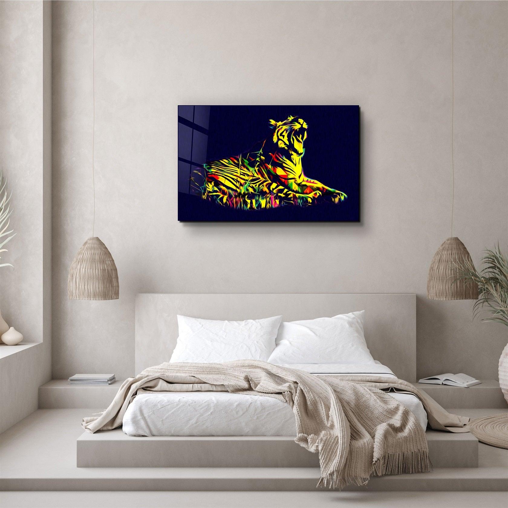 ・"Colormix Tiger 2"・Glass Wall Art