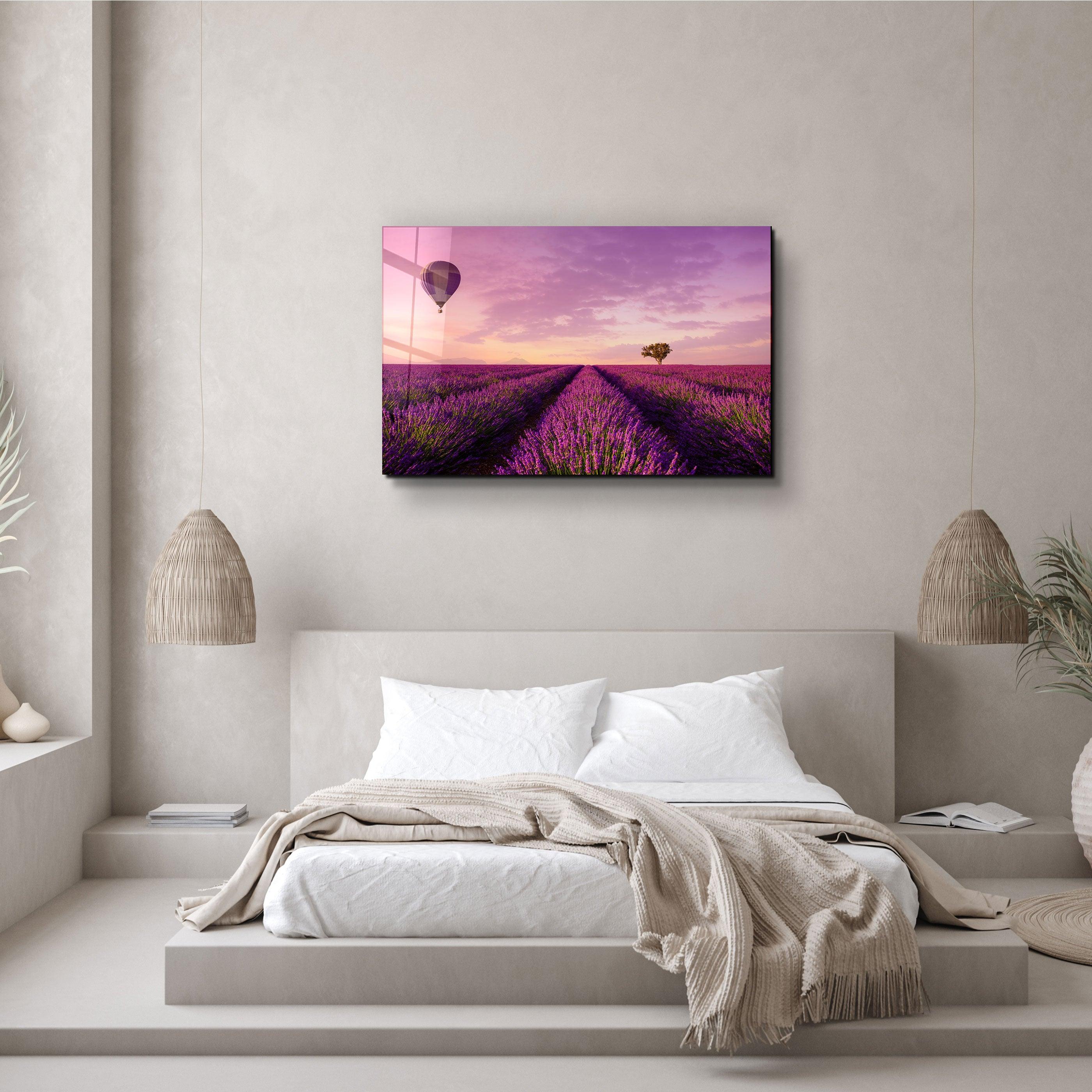 ・"Purple Sky"・Glass Wall Art - ArtDesigna Glass Printing Wall Art