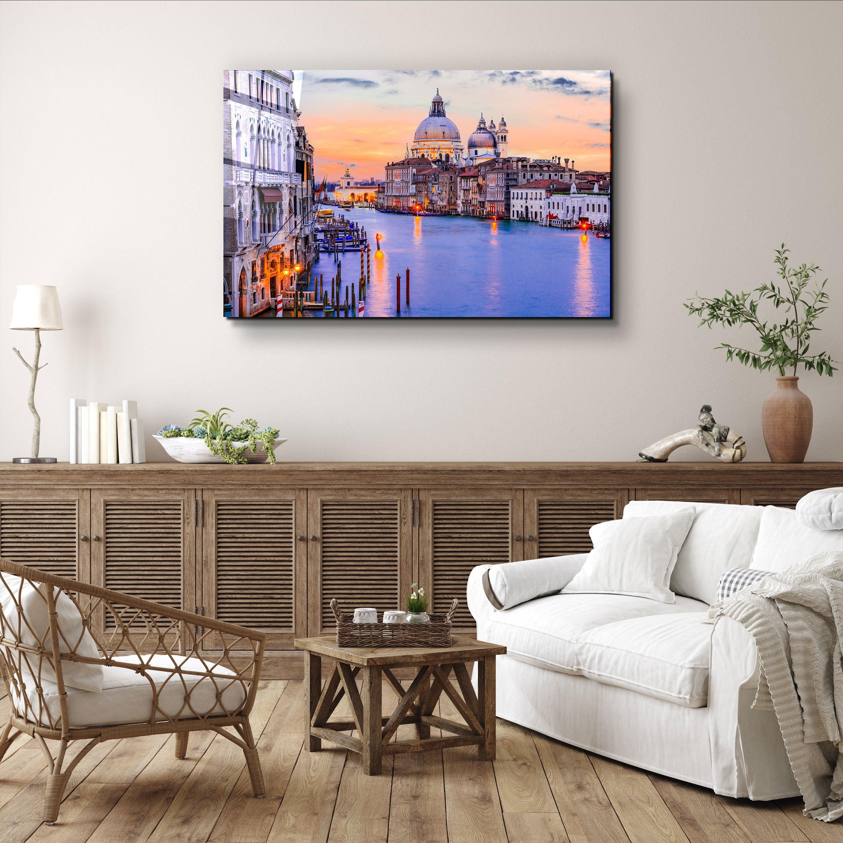 ・"Venice Italy"・Glass Wall Art